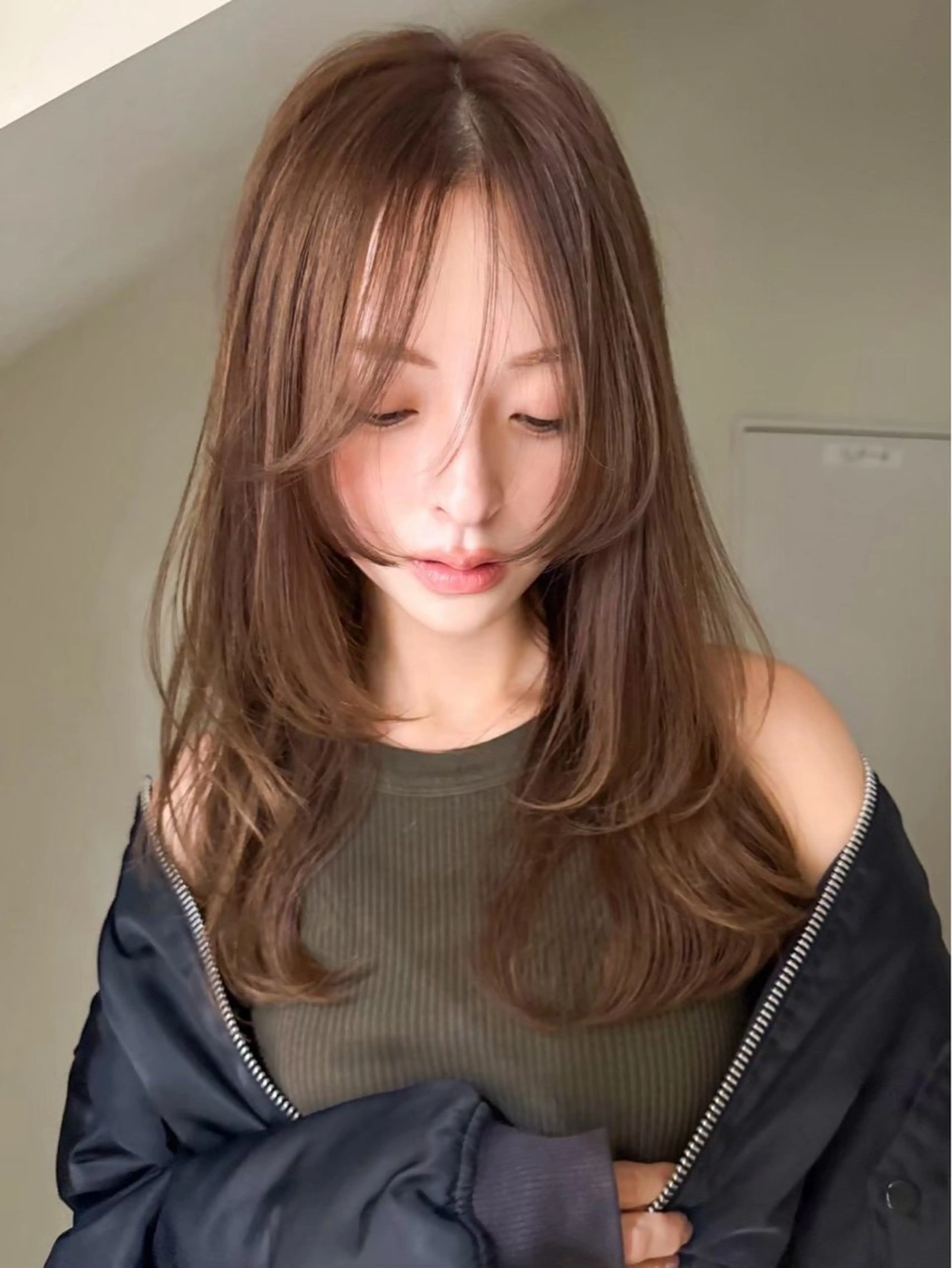 セミロング カラー ヘアアレンジ 🫧透明感カラー/ 艶カラー🫧namiのヘアスタイル