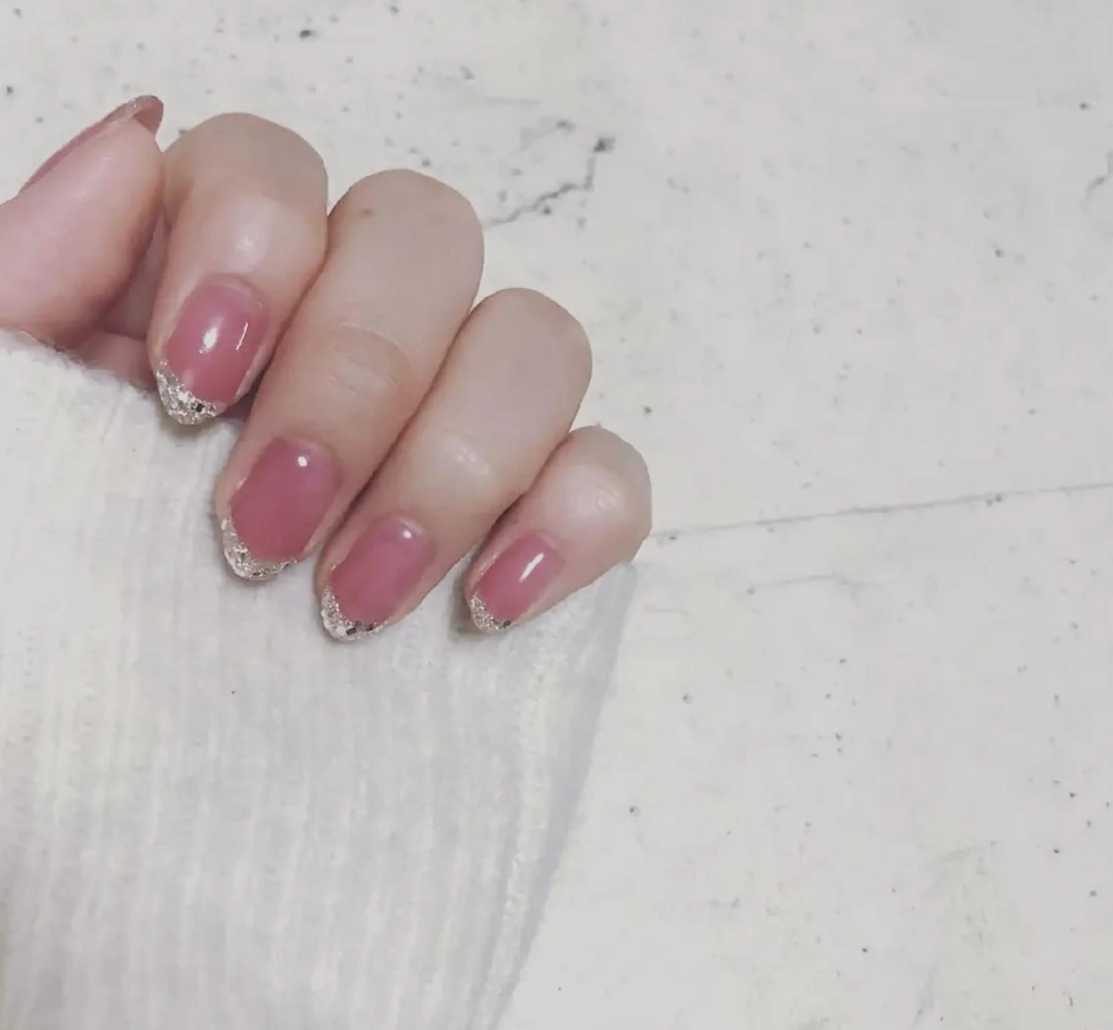 ネイル フレンチネイル ガラスフレンチ Kizaki.. Saoriのマツエク・マツパデザイン