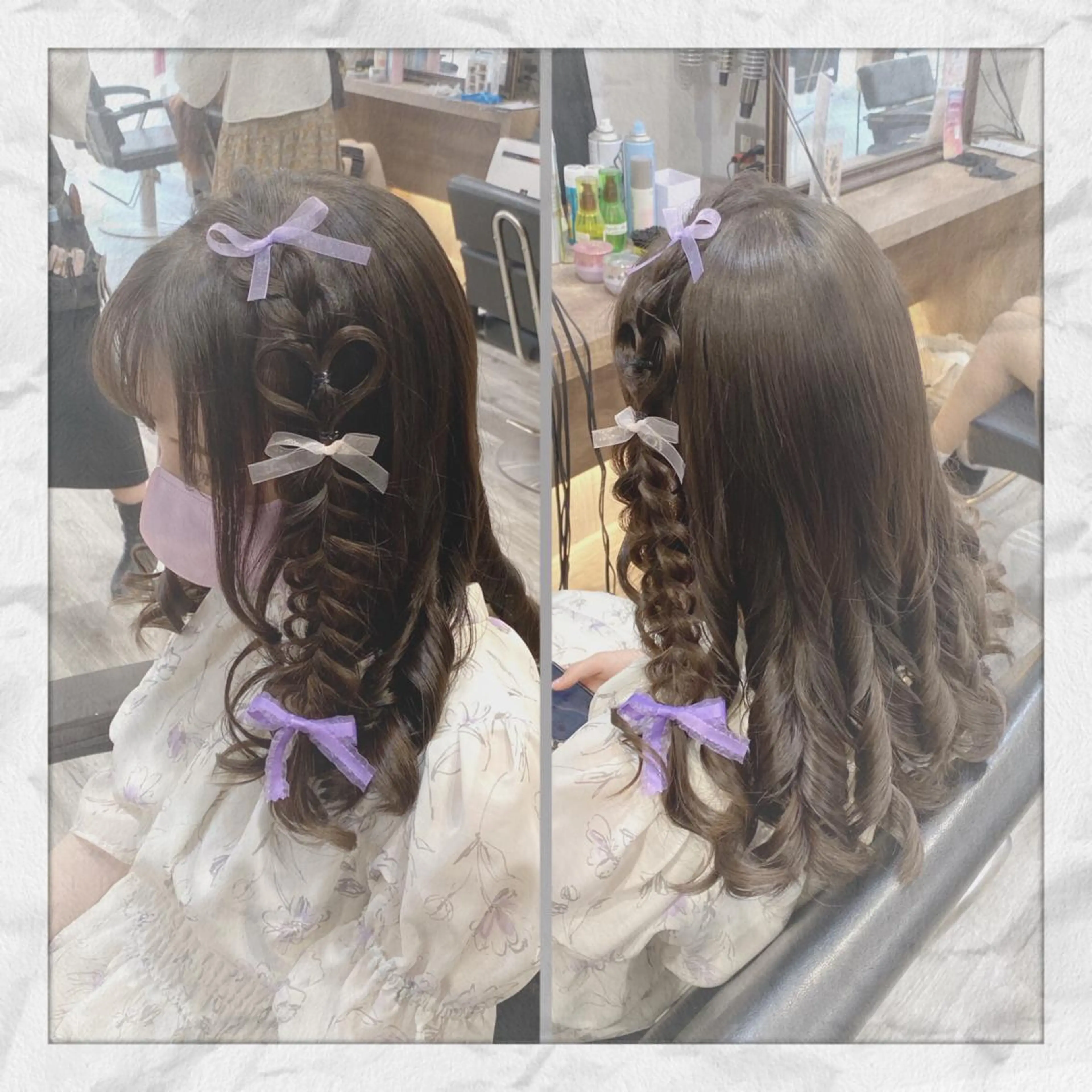 セミロング ヘアアレンジ ヘアセット ヘアセット/着付け 𓇼 まつもと𓇼のその他イメージ