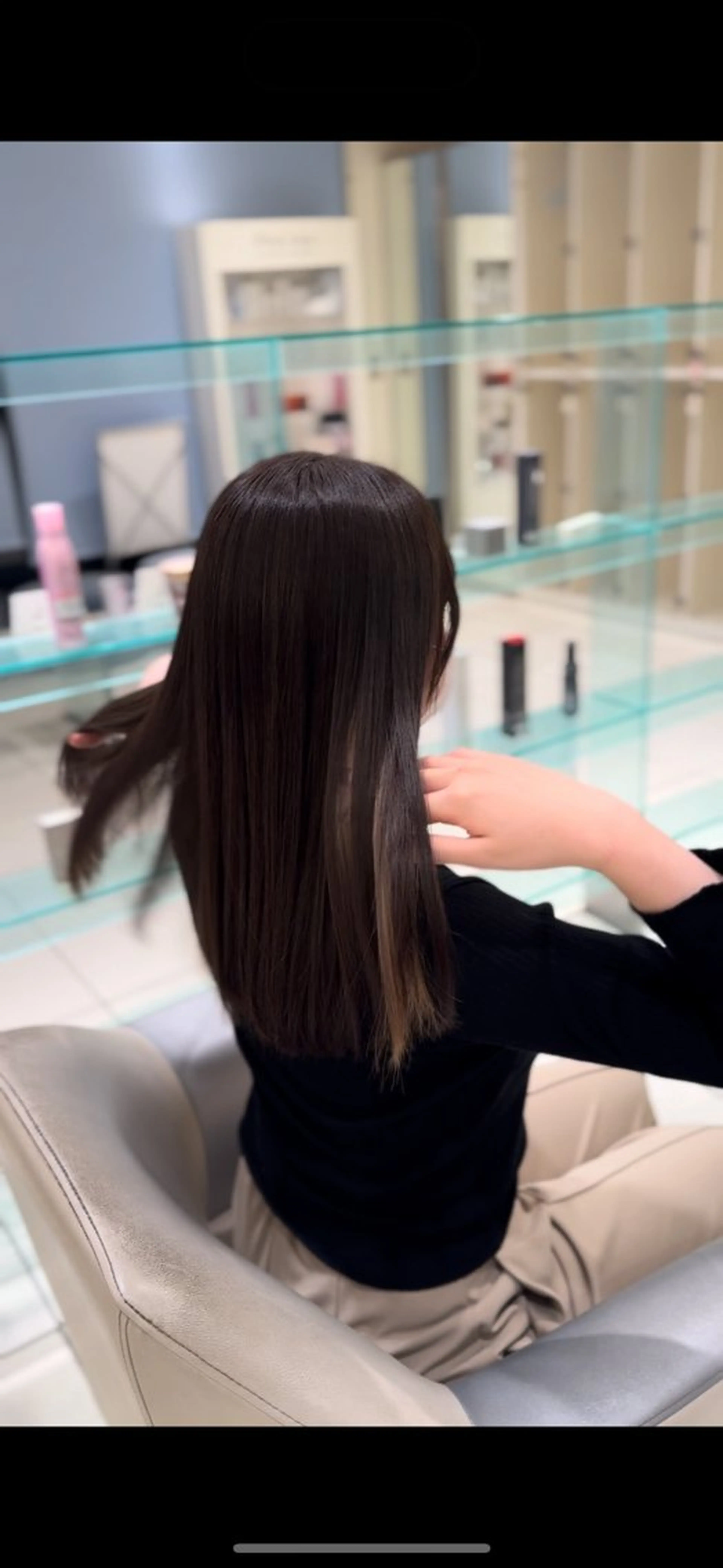 カラー ブラウン艶カラー / mizuki🎀のヘアスタイル