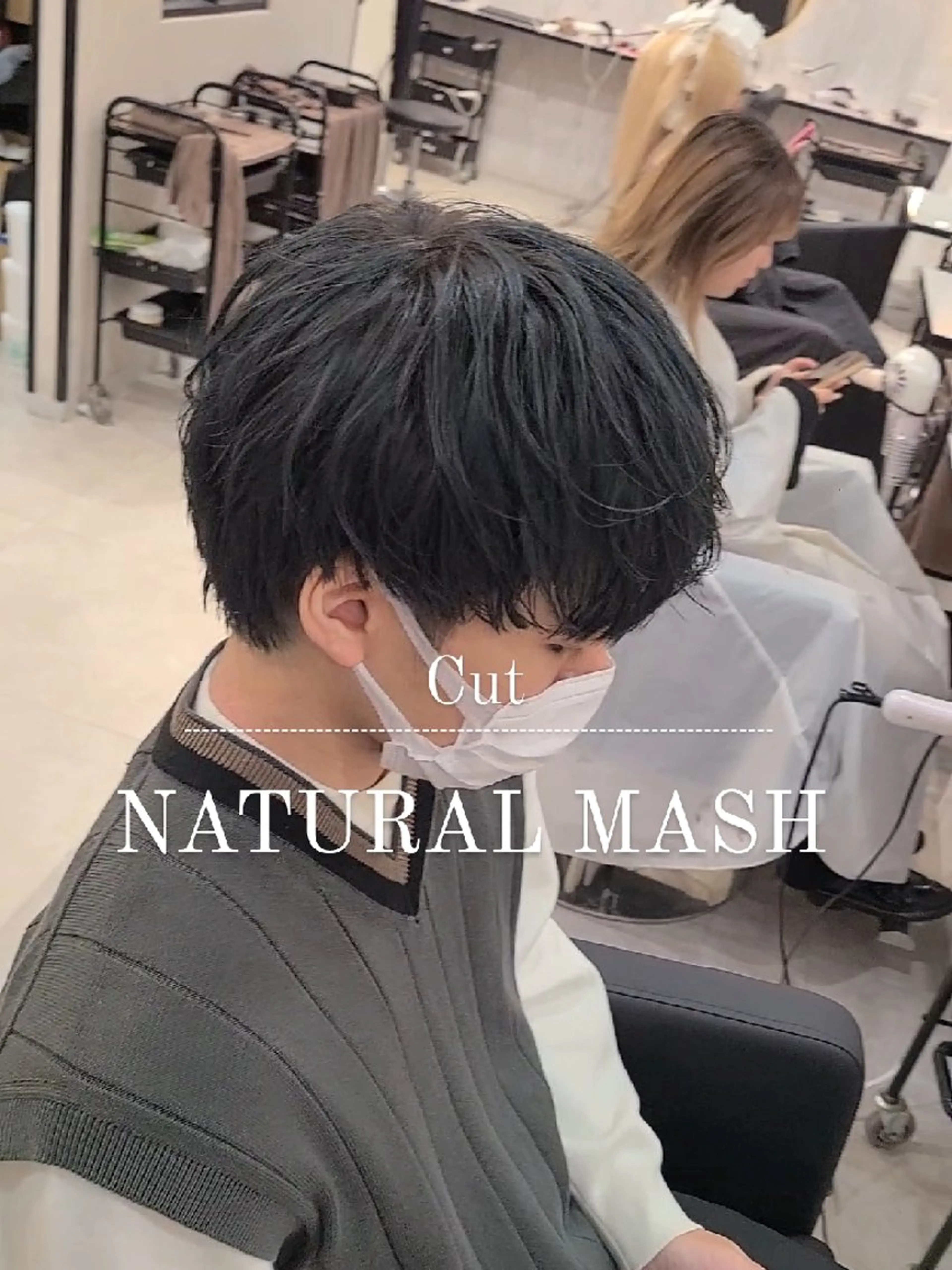 メンズ マッシュ 学生（メンズ向け） 刈り上げ カット ヘアセット LEN名古屋/パーマ 海外ヘア/メンズ特化のヘアスタイル