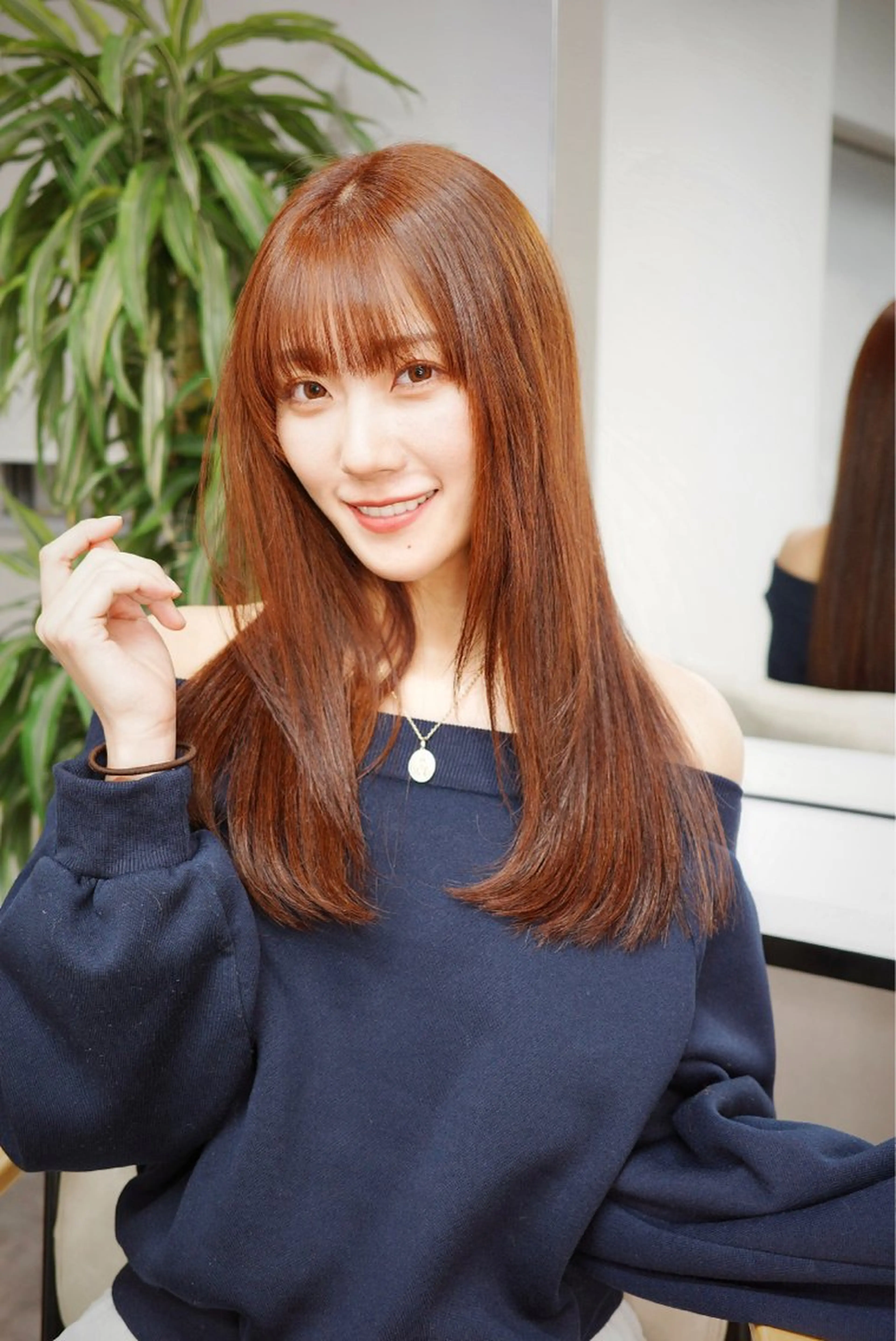 セミロング カラー レイヤーカット ✨上品レディーなヘア スタイルへ✨髙木諒也のヘアスタイル