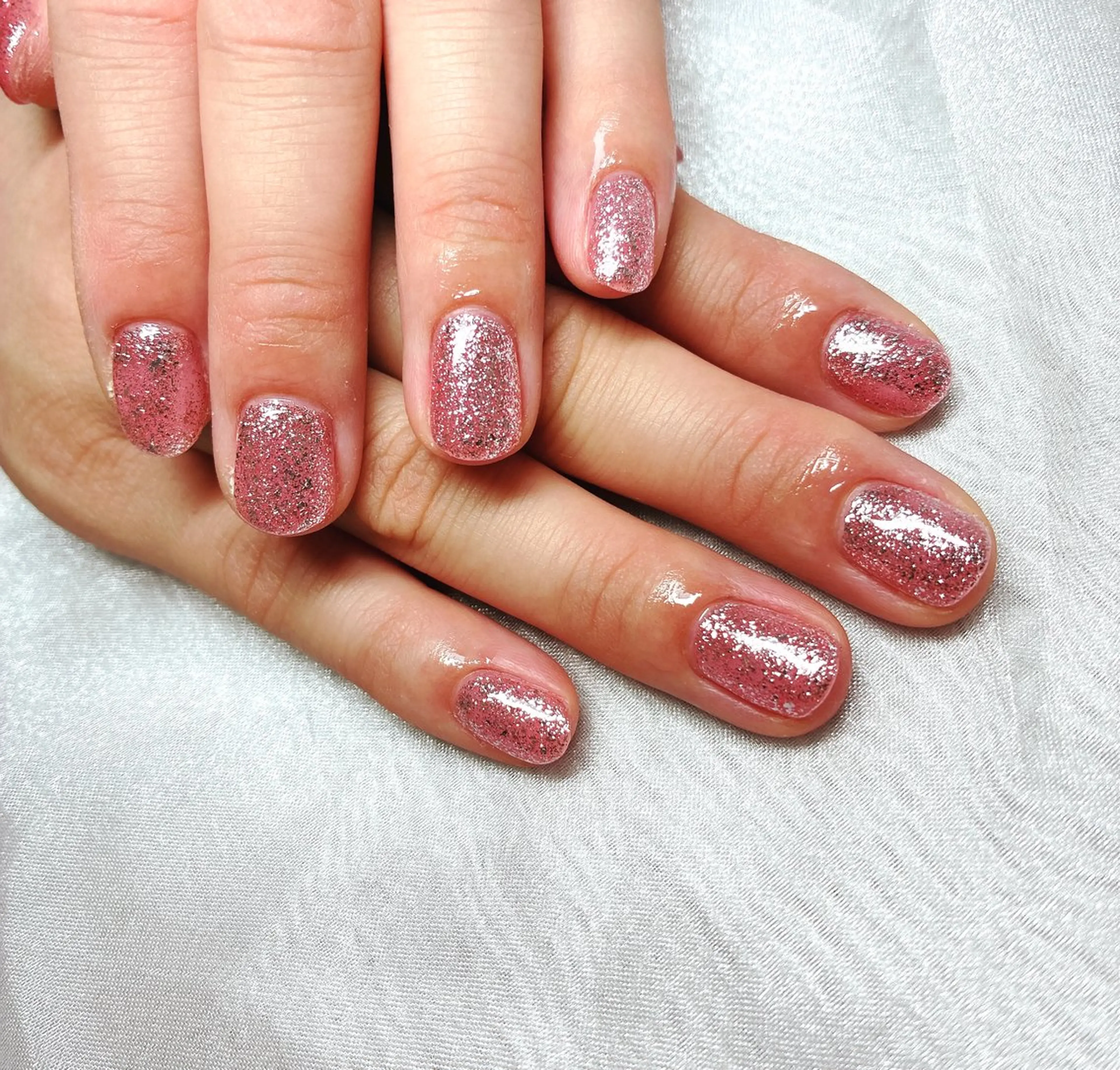 ネイル ラメ(グリッター) ワンカラーネイル ハンドネイル GAL_ NAILのネイルデザイン