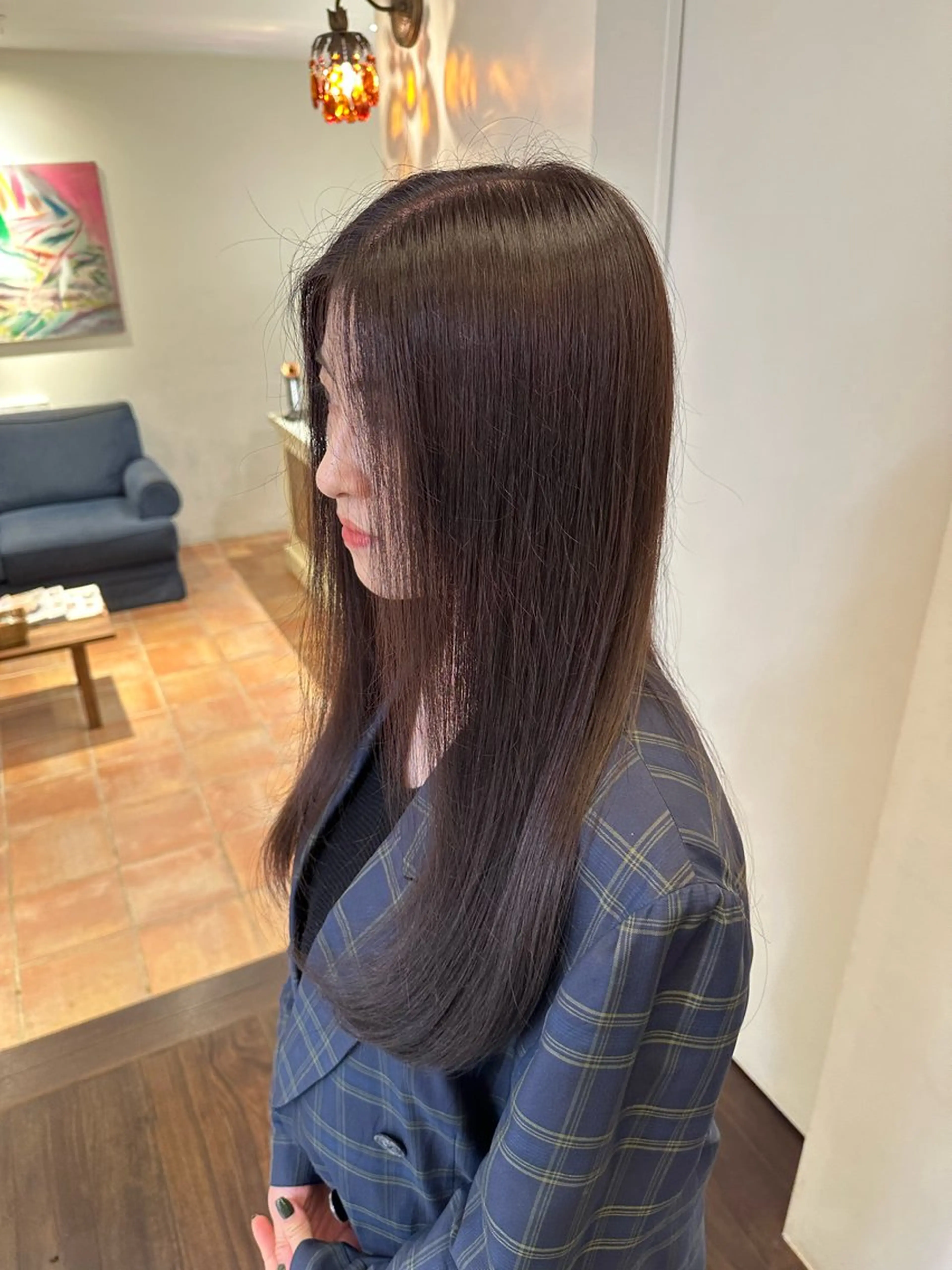 ロング カラー ヘアカラー 安丸 結夏のヘアスタイル