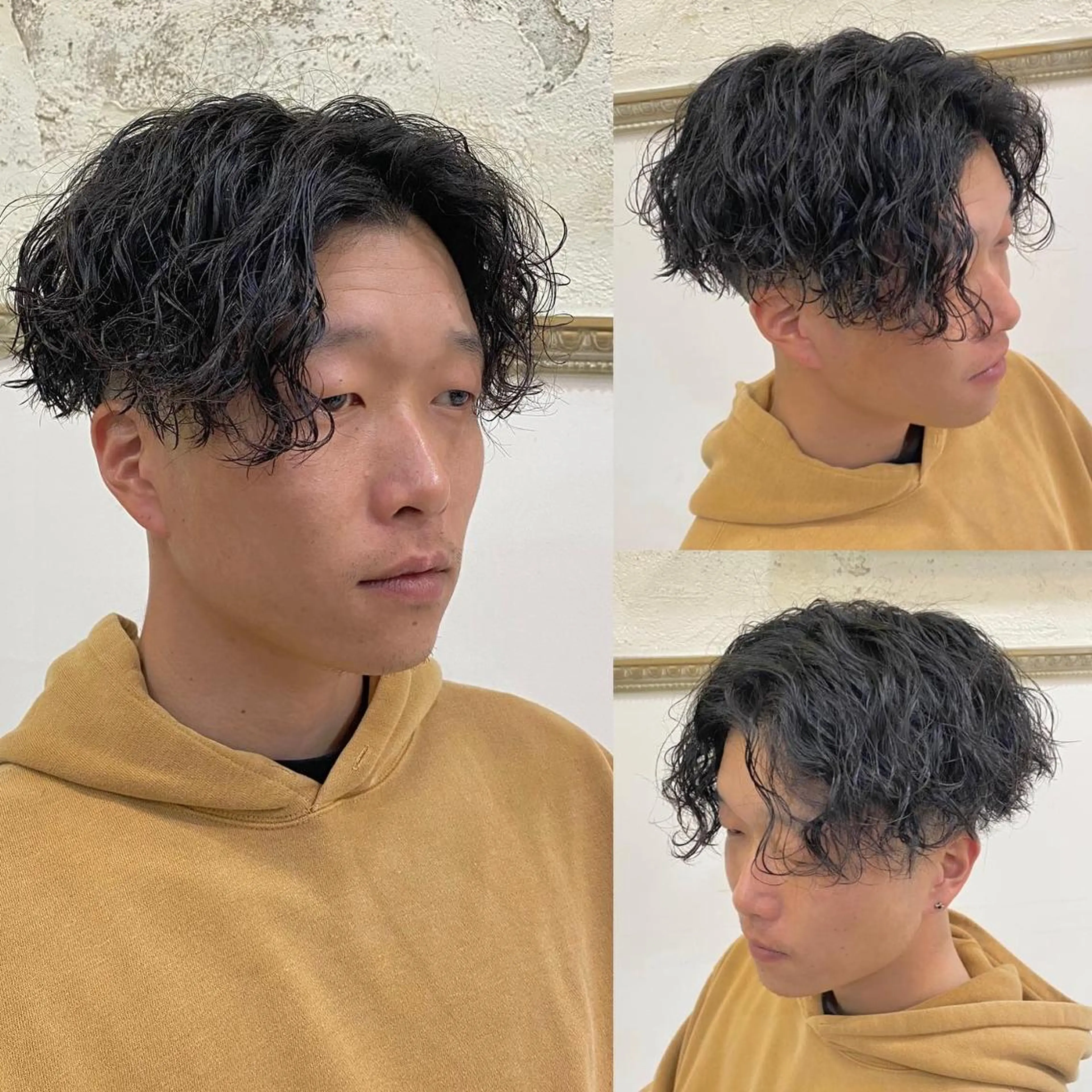 パーマ メンズ フェードカット メンズパーマ メンズツイストパーマ ツイストスパイラルパーマ 刈り上げ 年間2000名担当◎ パーマ職人/仲原佑樹のヘアスタイル