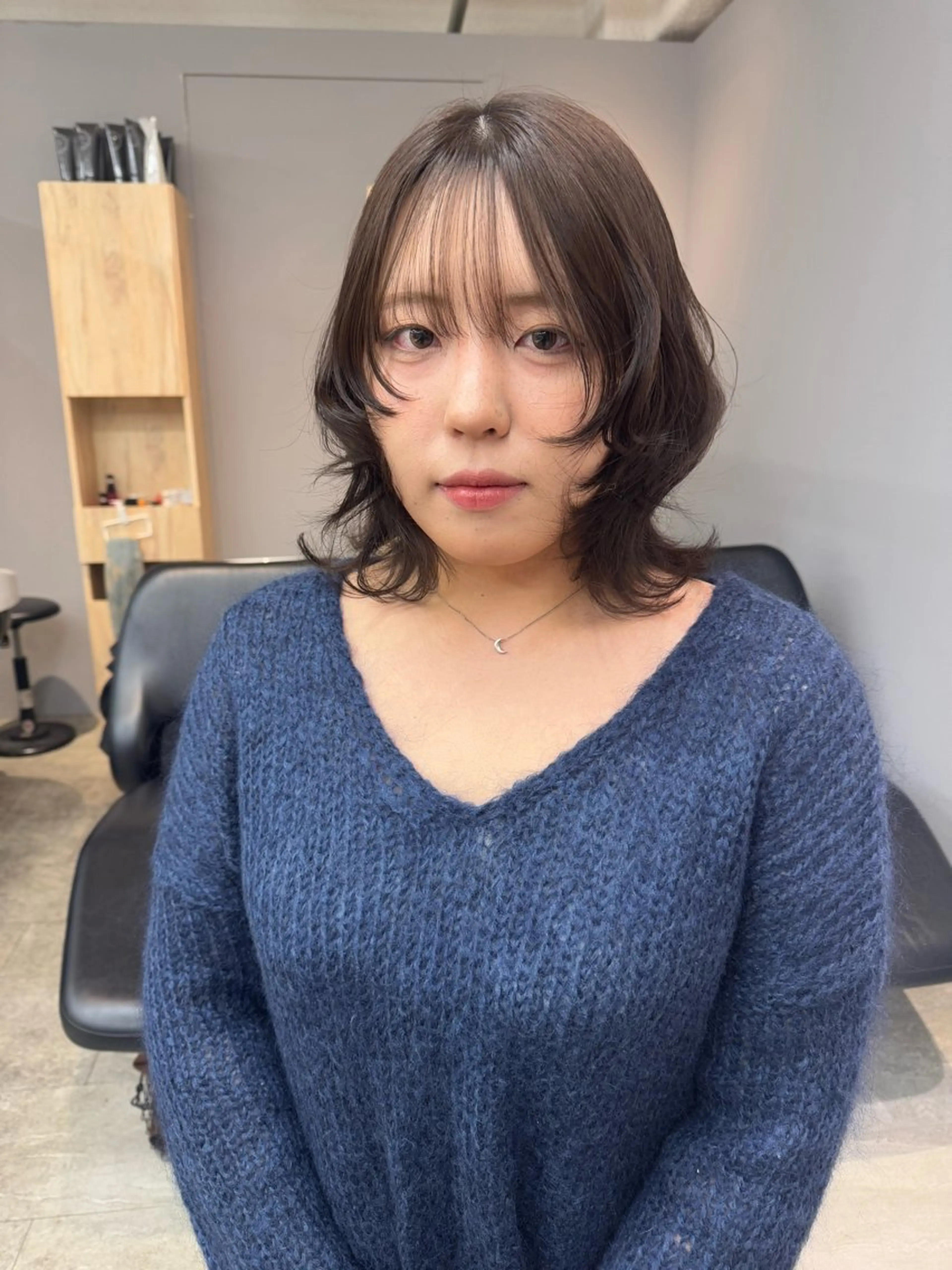 ミディアム カラー レイヤーカット ヘアカラー yuka🥕 橿原神宮前のヘアスタイル
