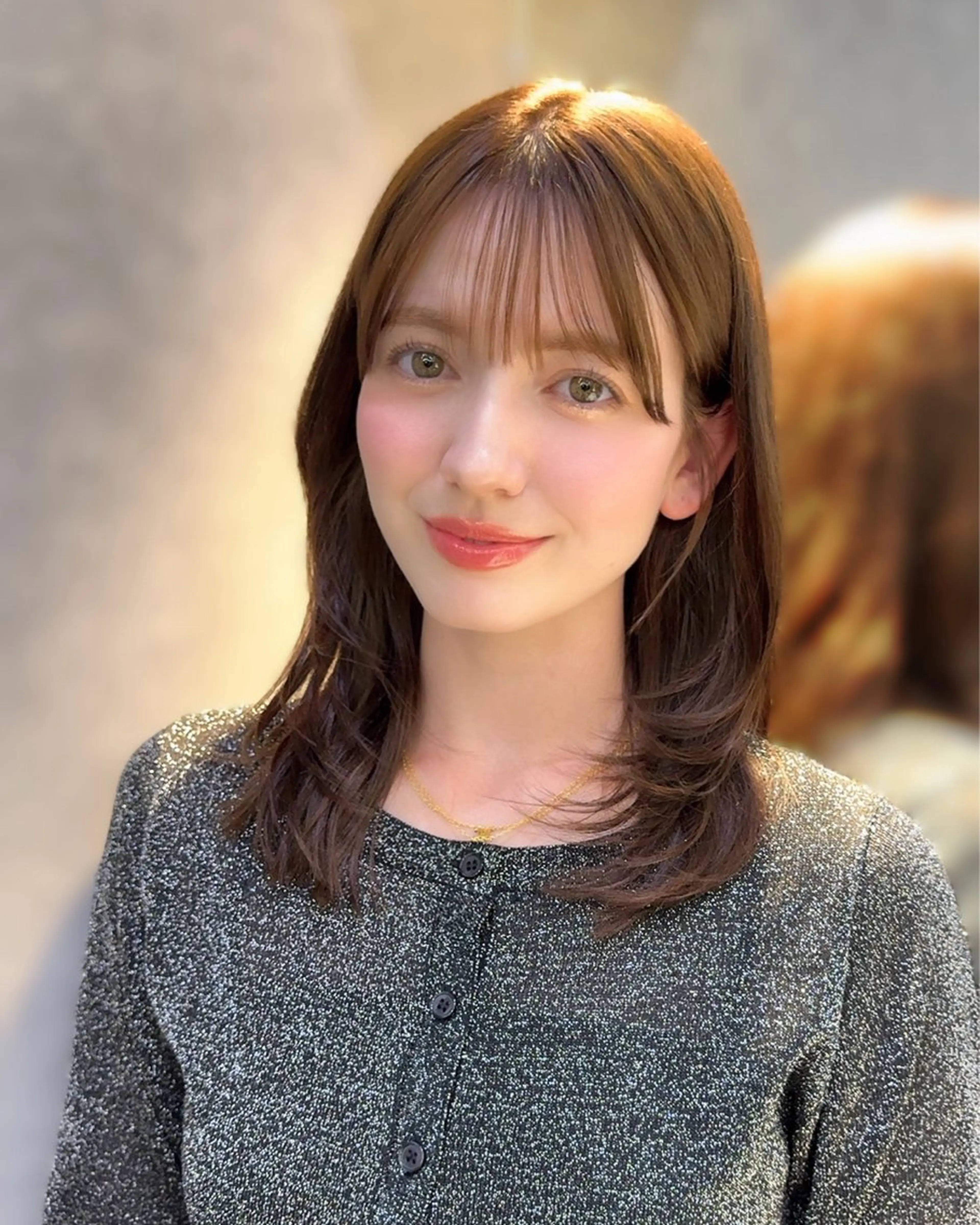 ミディアム 韓国ヘア/美髪矯正/ Haruna🦋のヘアスタイル