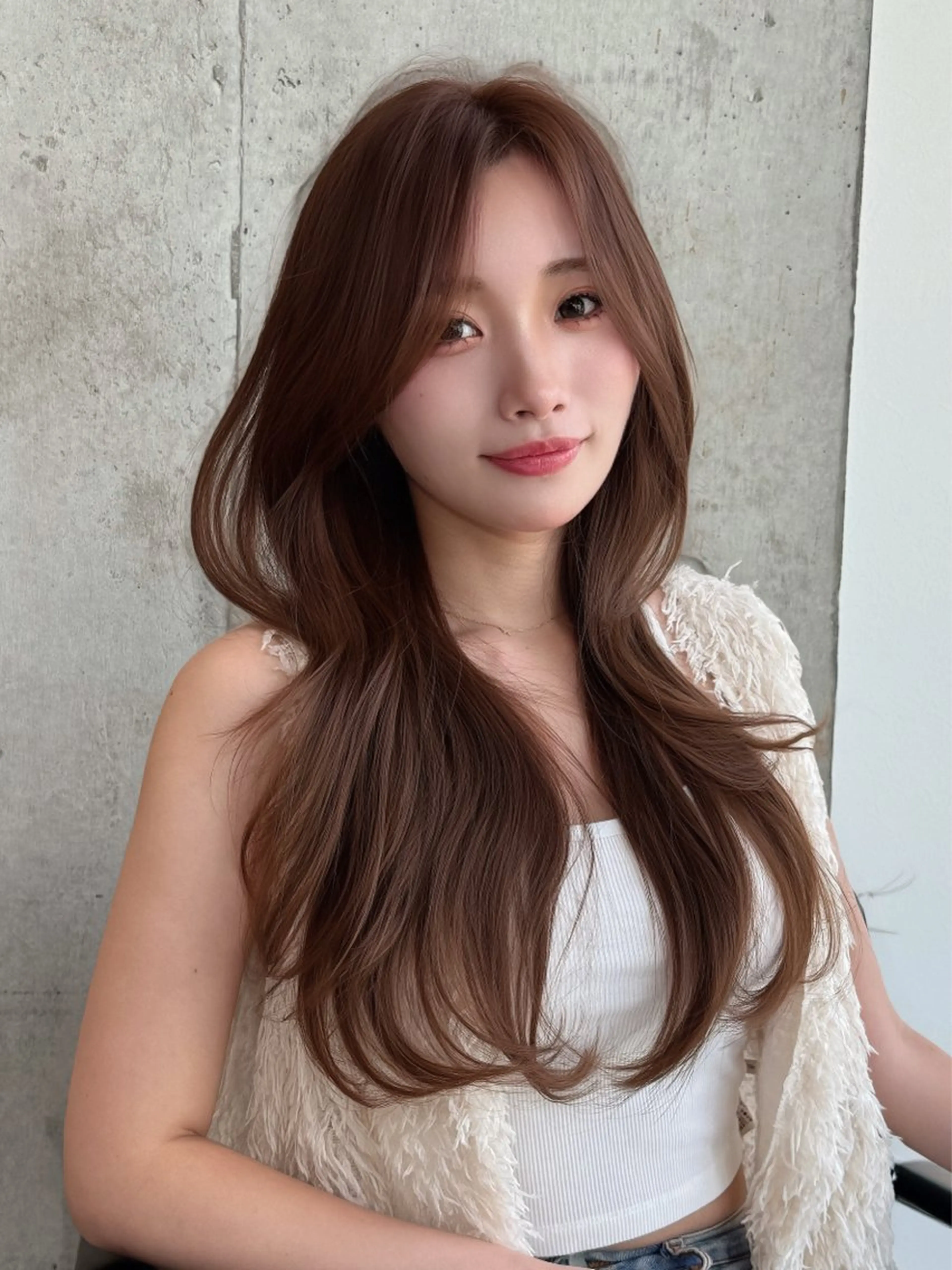 ロング カット ヘアカラー トリートメント 似合わせ/小顔/ 韓国✨KAITOのヘアスタイル