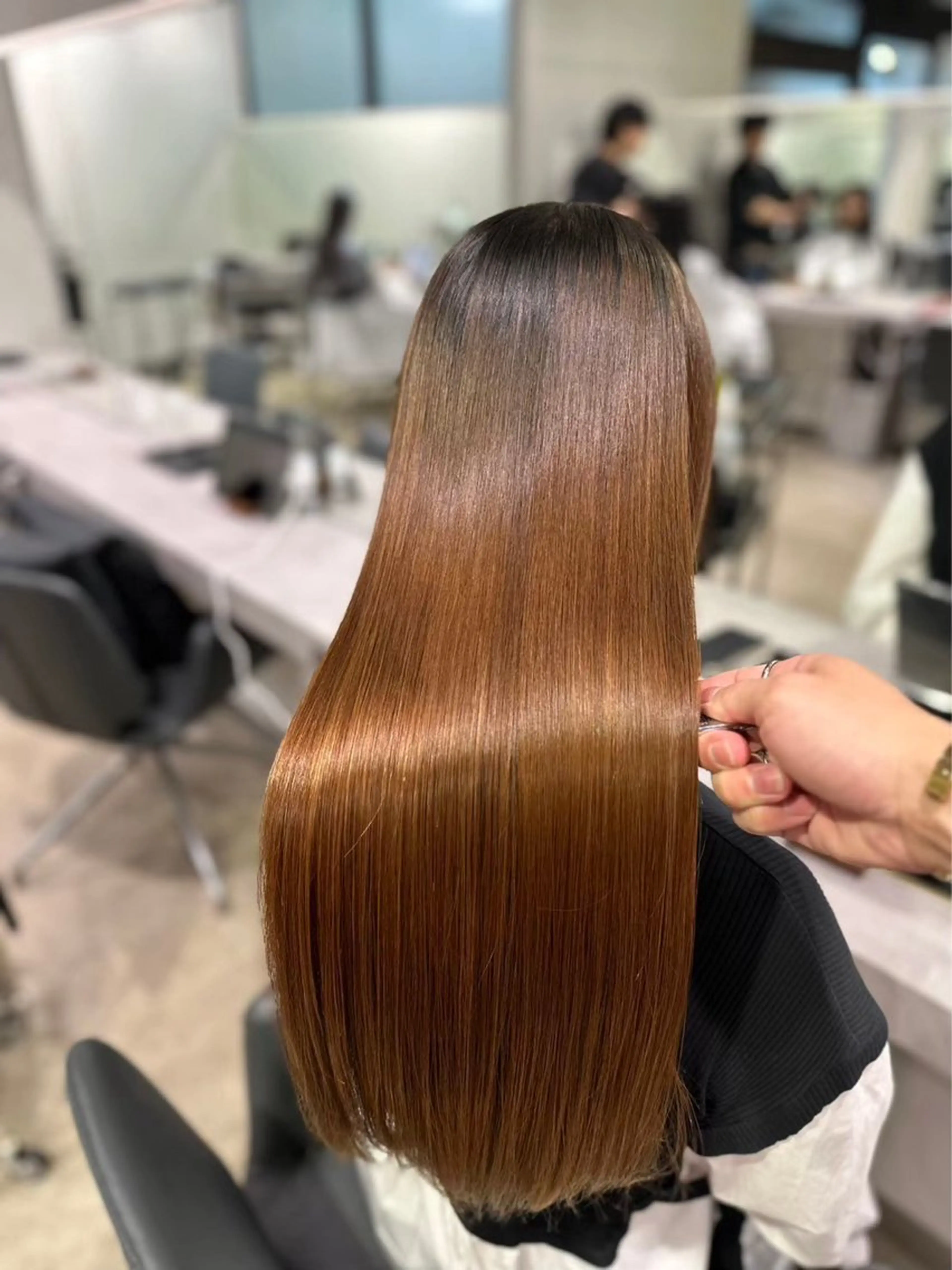 ロング 【ヤバ髪から美髪へ】 縮毛矯正特化アチワのヘアスタイル