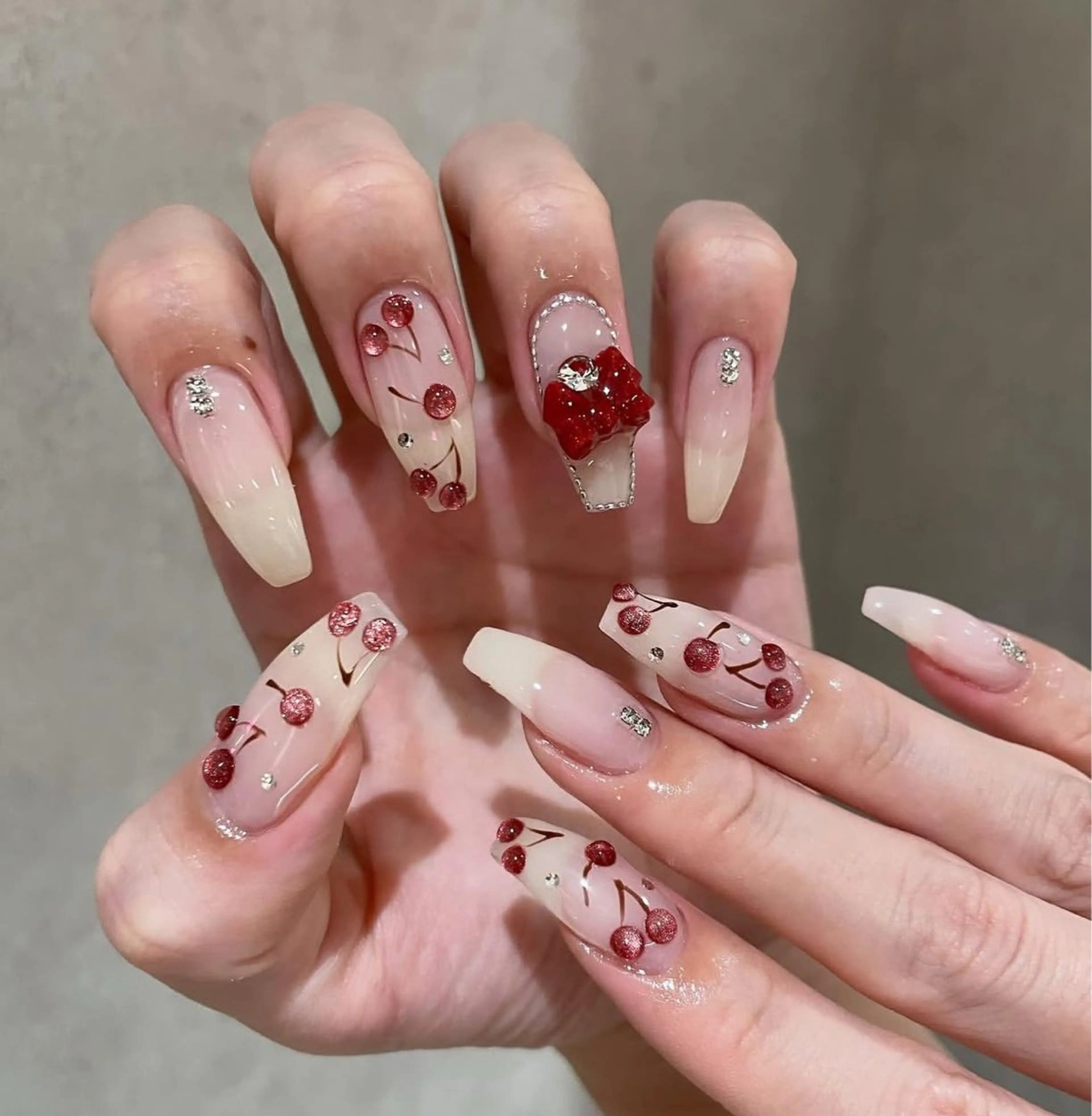 ネイル アートネイル オーロラネイル チークネイル フレンチネイル ガラスフレンチ 🎀🎀YooLi Nail Salonのネイルデザイン