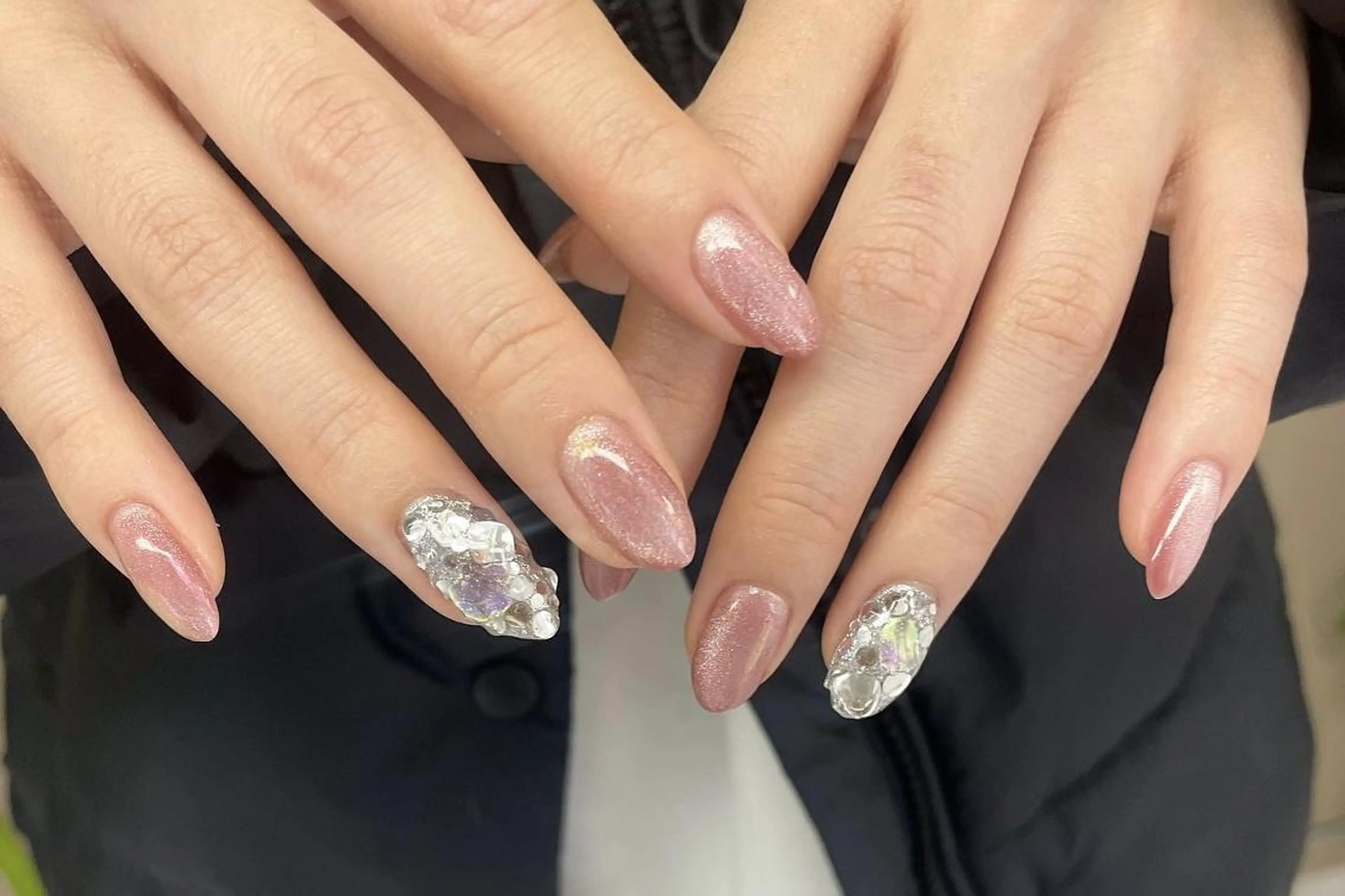 ネイル ハンドネイル 大阪福島韓国束感まつ げ Sayaka🤍のマツエク・マツパデザイン