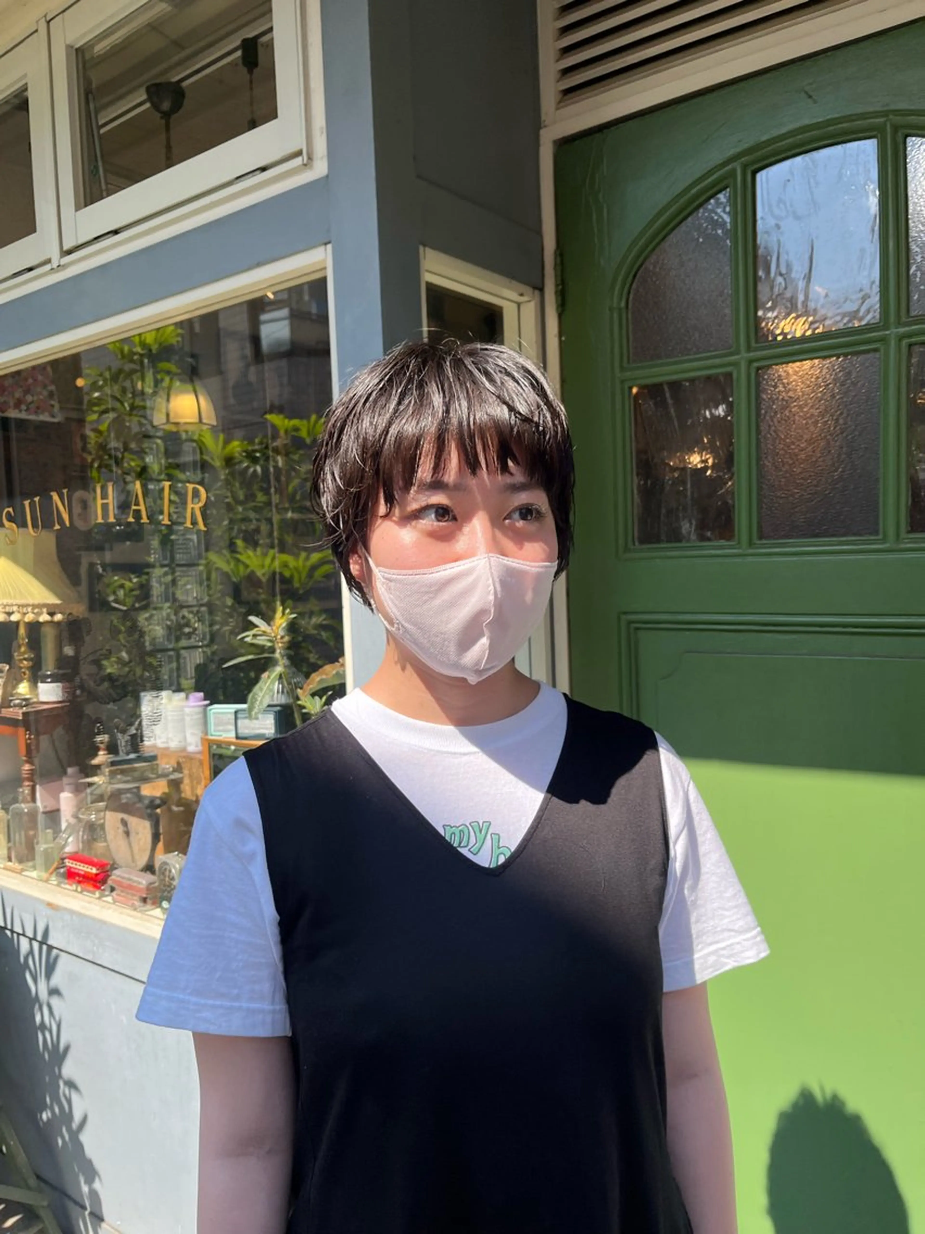 ショート パーマ カット パーマ ヘッドスパ benji 学芸大学所属・朝が楽なパーマ 🌱ショート/緒方椋のヘアスタイル