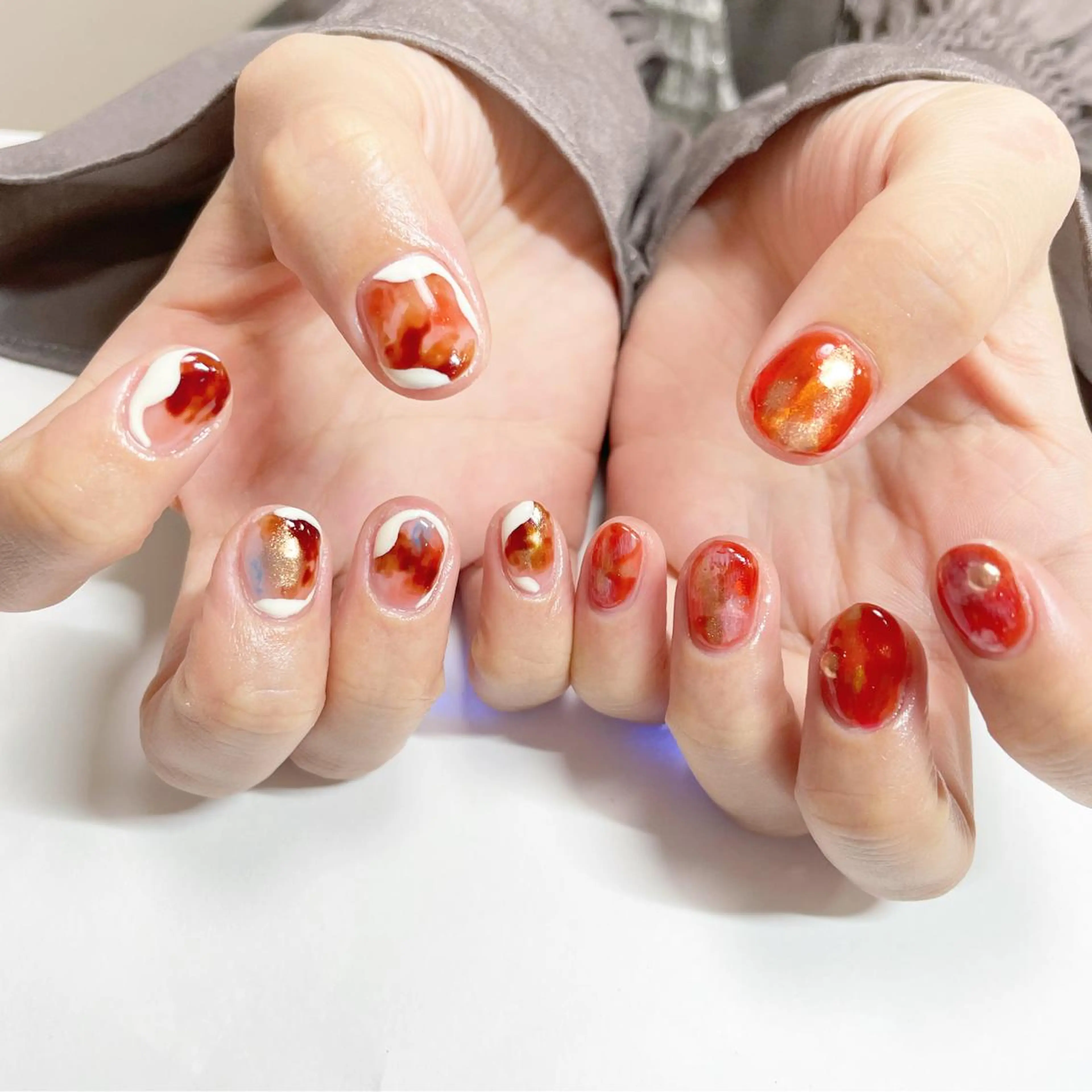 ネイル ニュアンスネイル ハンドネイル フットネイル Minami 🍓のネイルデザイン