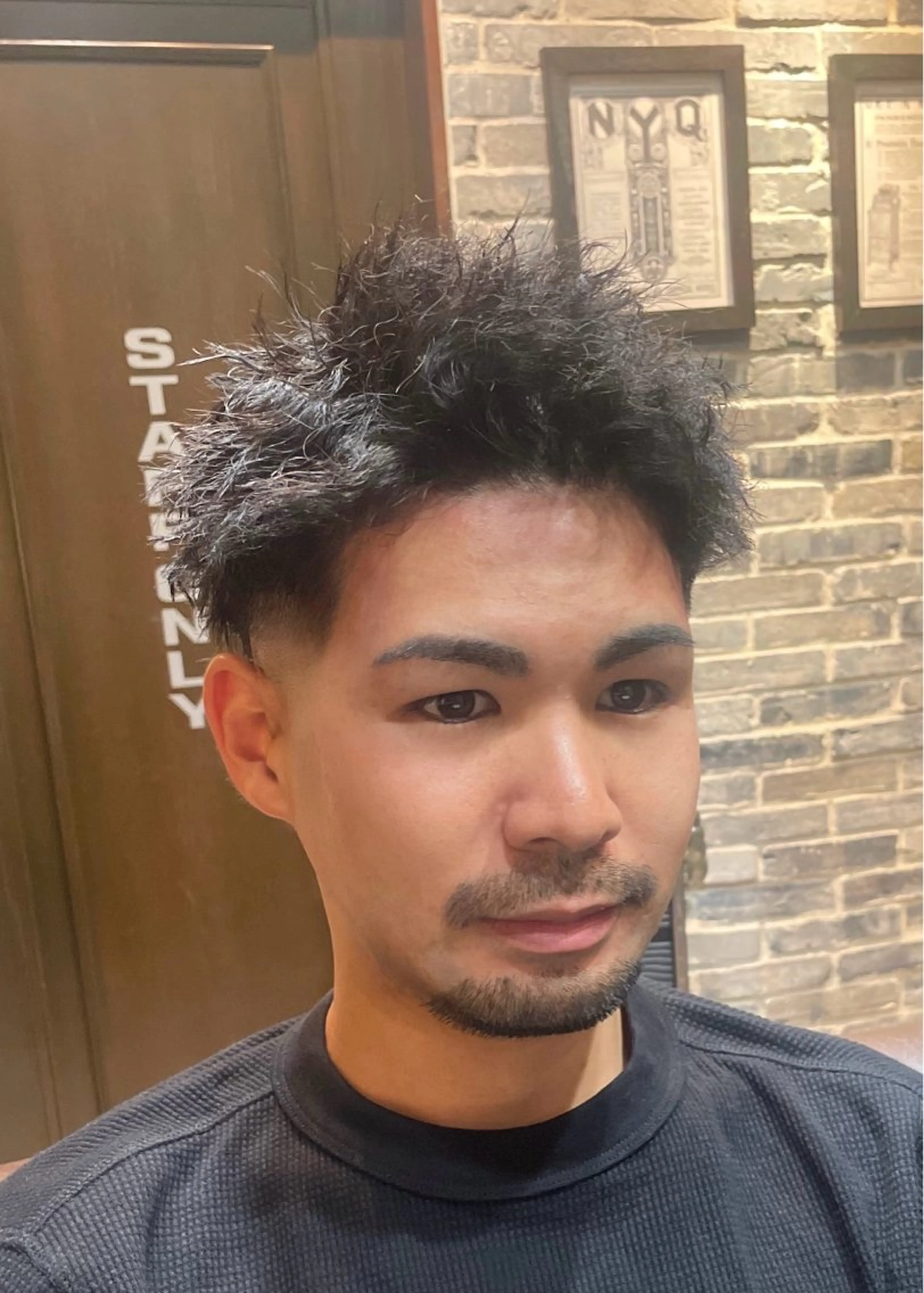 ショート パーマ メンズ カット無料 長利愛花のヘアスタイル