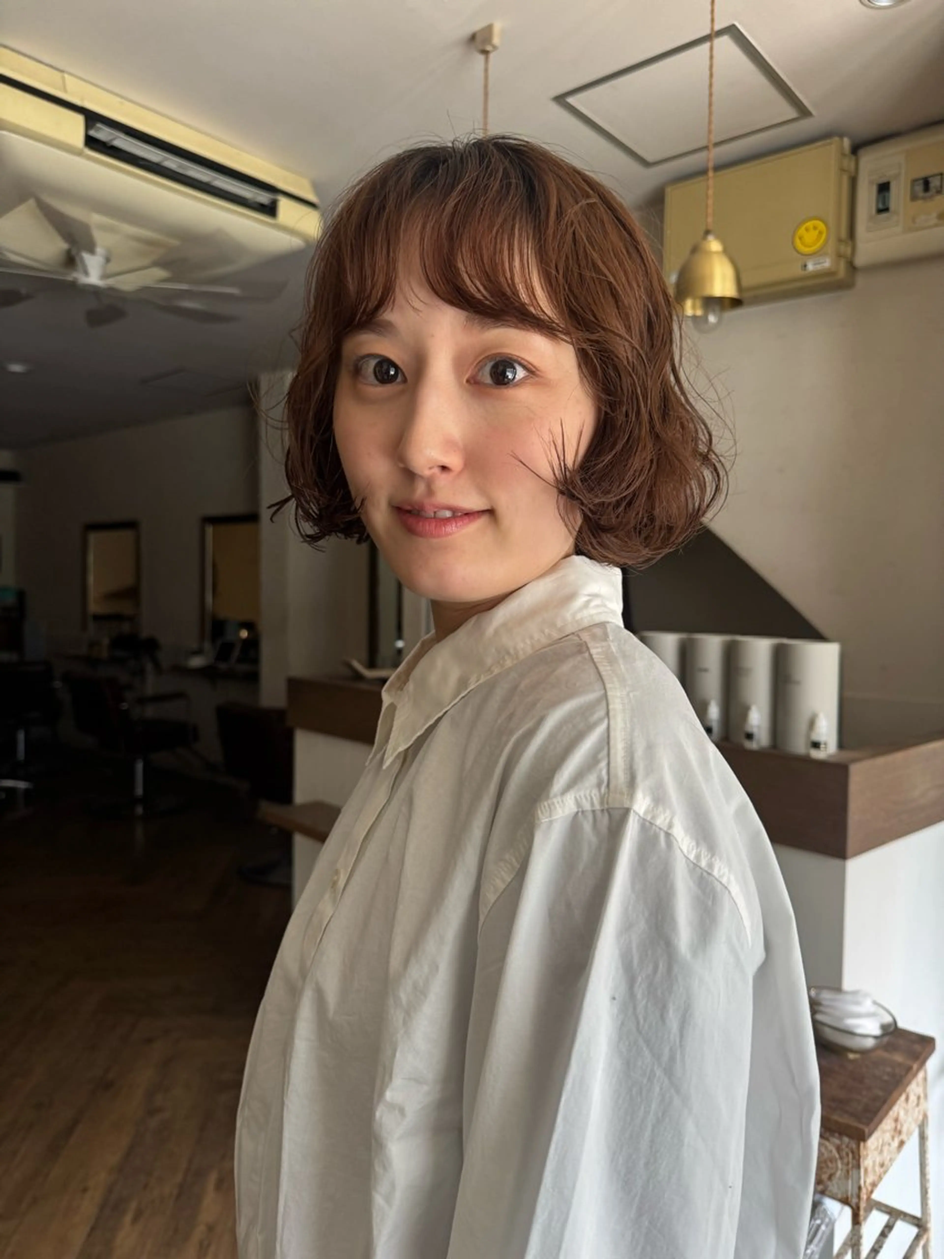 ショート パーマ ボブ カット パーマ 今泉/kai🐇ボブ 似合わせカットのヘアスタイル