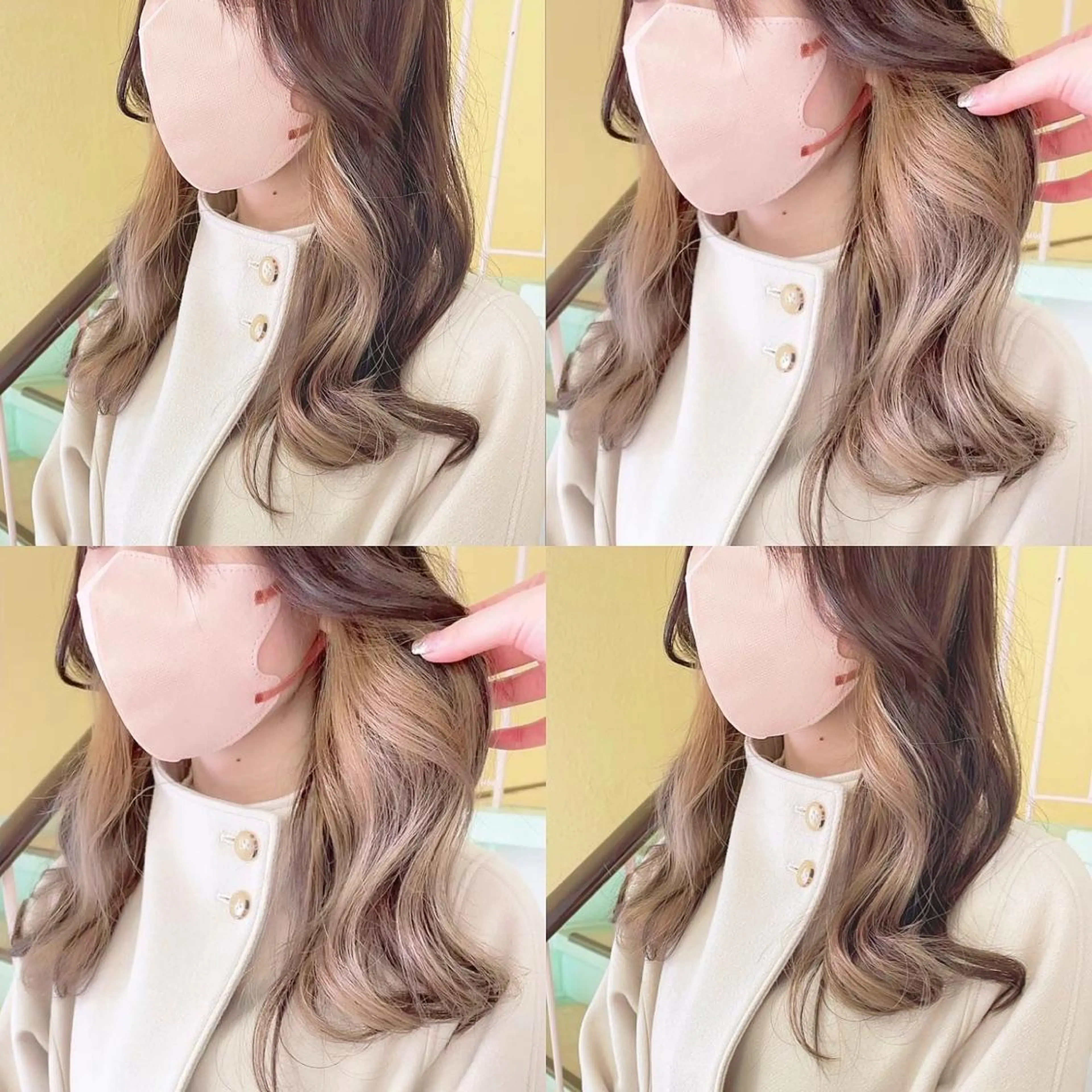 カラー ヘアカラー トリートメント 渋谷:インナーカラー ／🍒エリカ🍒のヘアスタイル