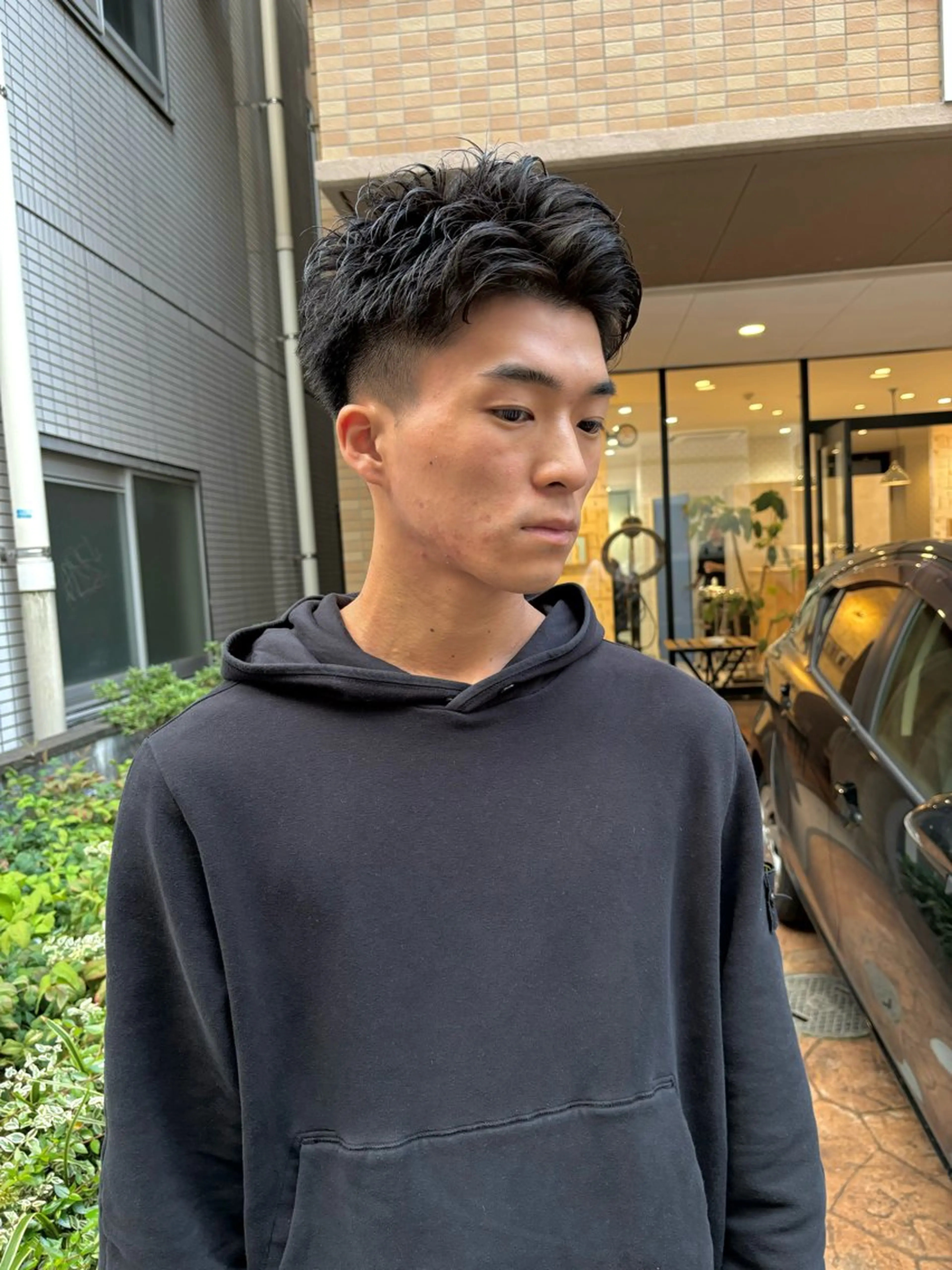 メンズ メンズパーマ カット 【メンズショート 特化】村斎　伶次のヘアスタイル