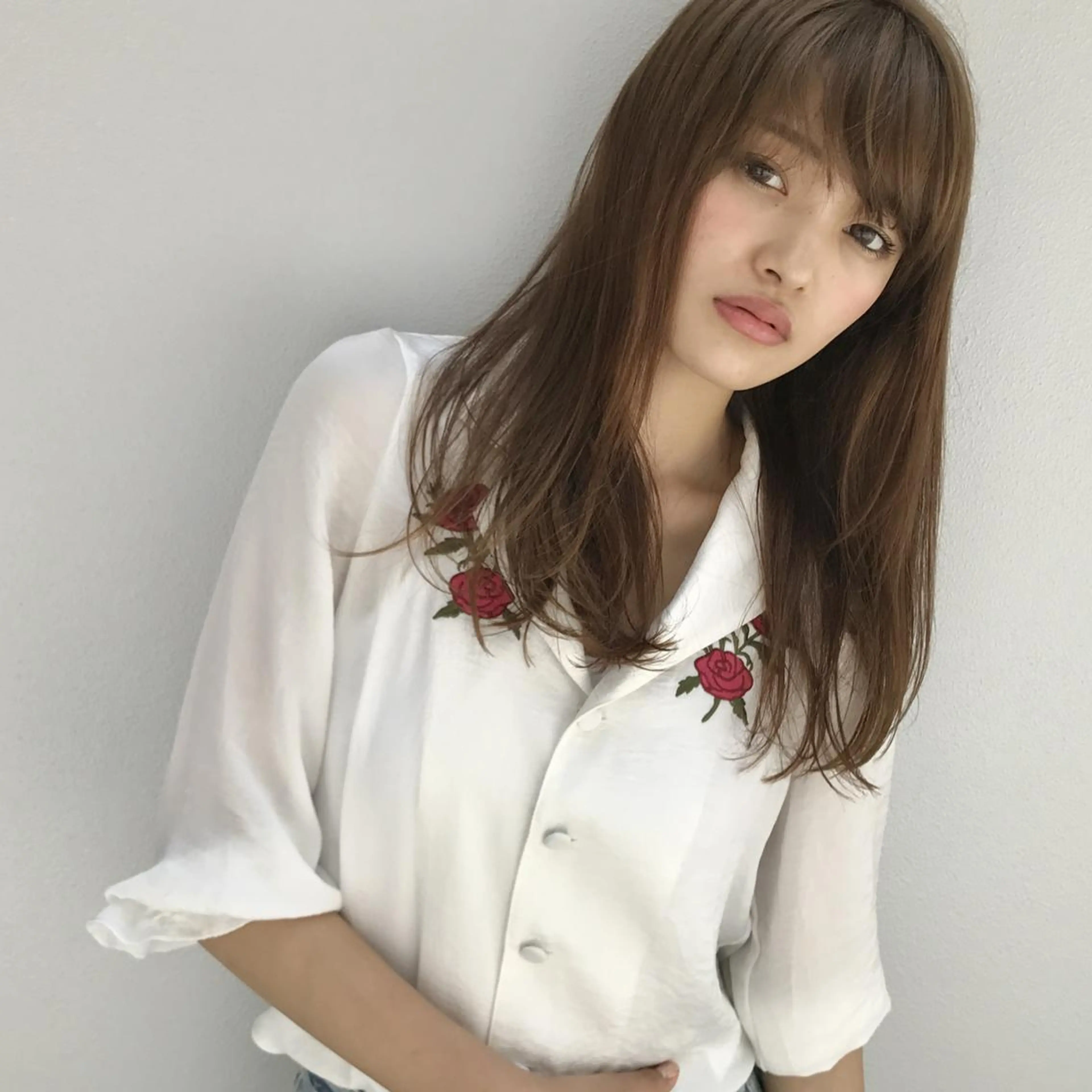 ミディアム パーマ カラー in Salon 恵比寿のヘアスタイル