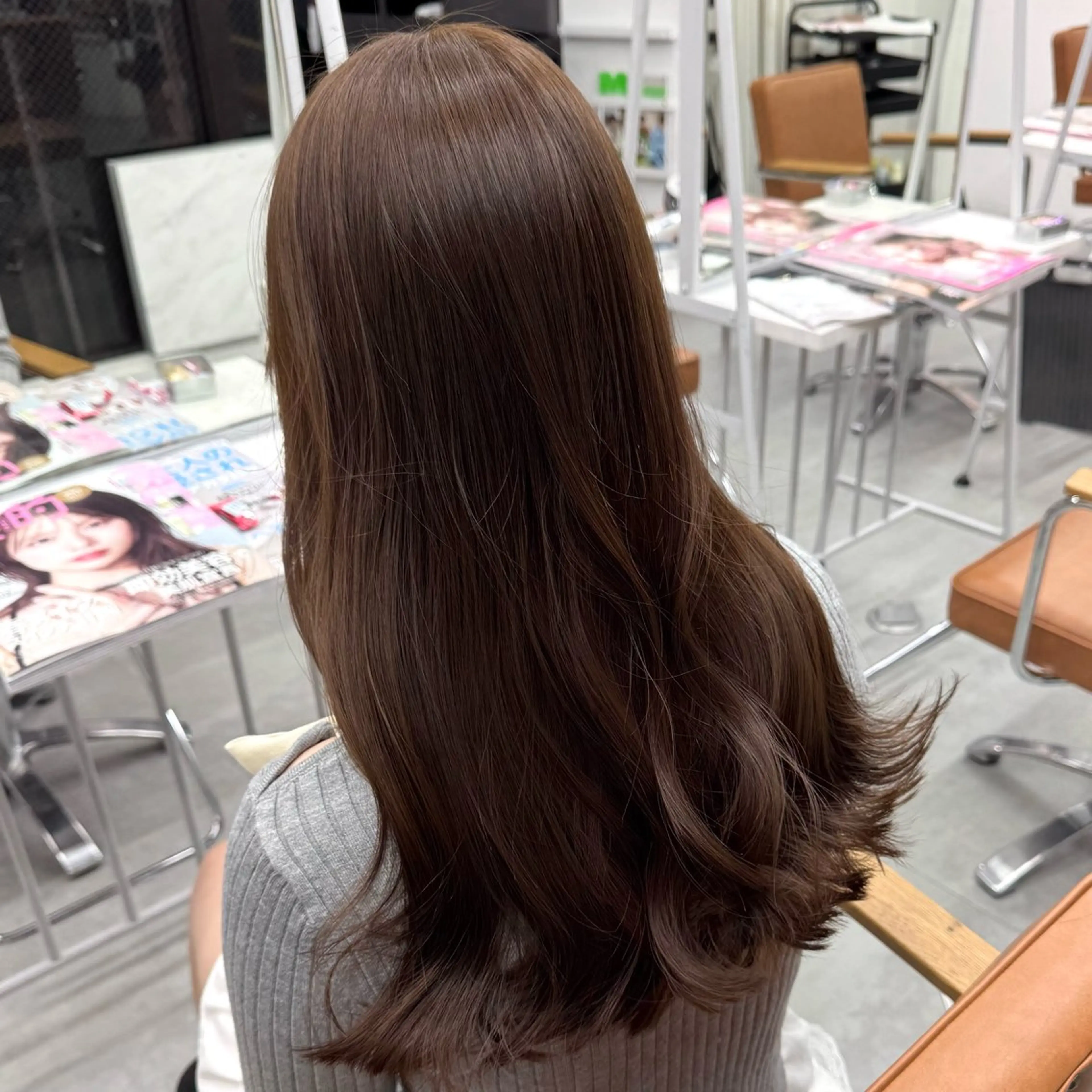 ロング カラー ヘアアレンジ ヘアカラー ブリーチなしカラー /新百合ヶ丘/安形翔のヘアスタイル