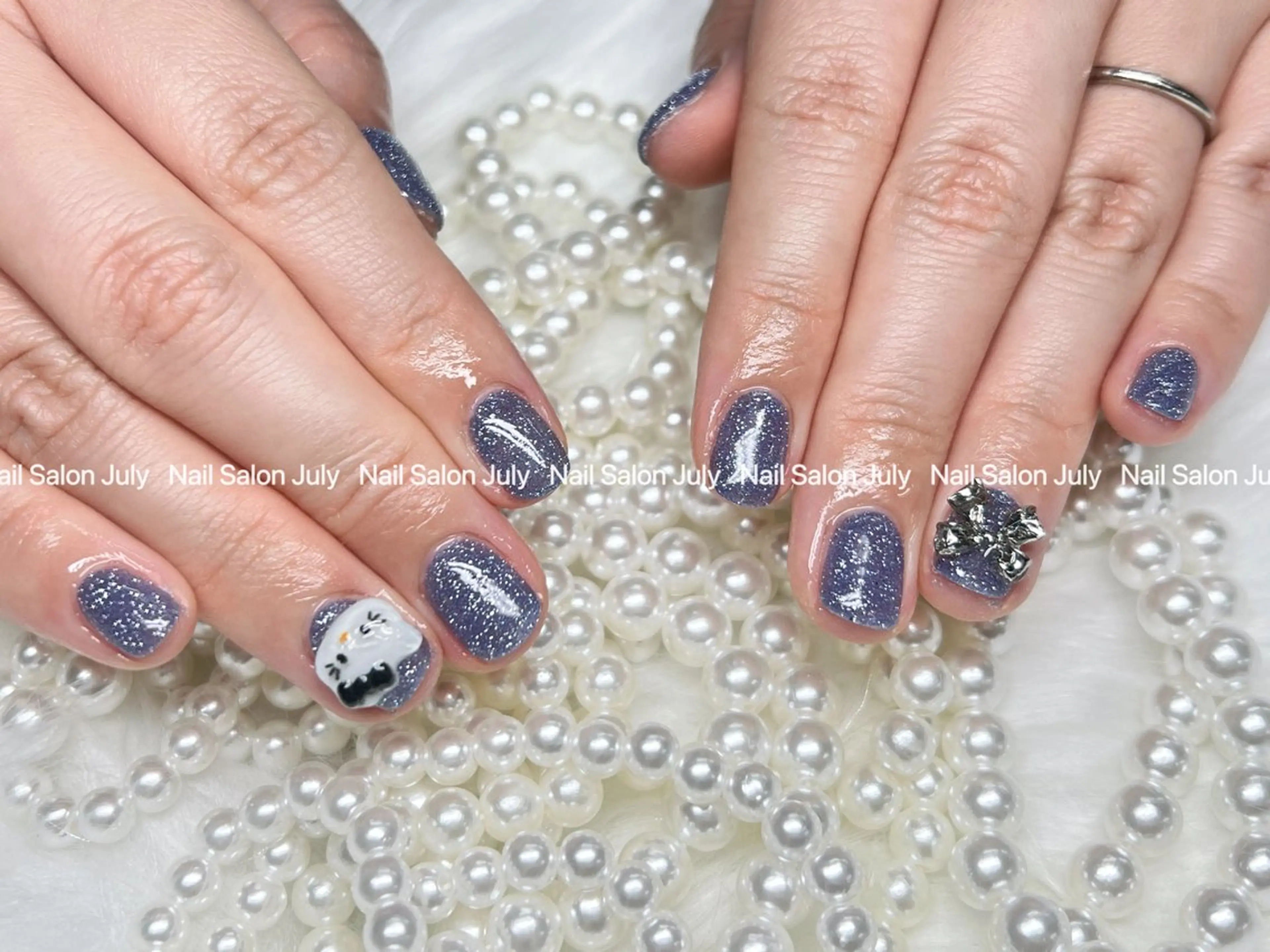 🩷初回ソフトジェルオフ無料🩷 ★マグネット/ワンカラー＋埋め込み2本or パーツ2個の写真