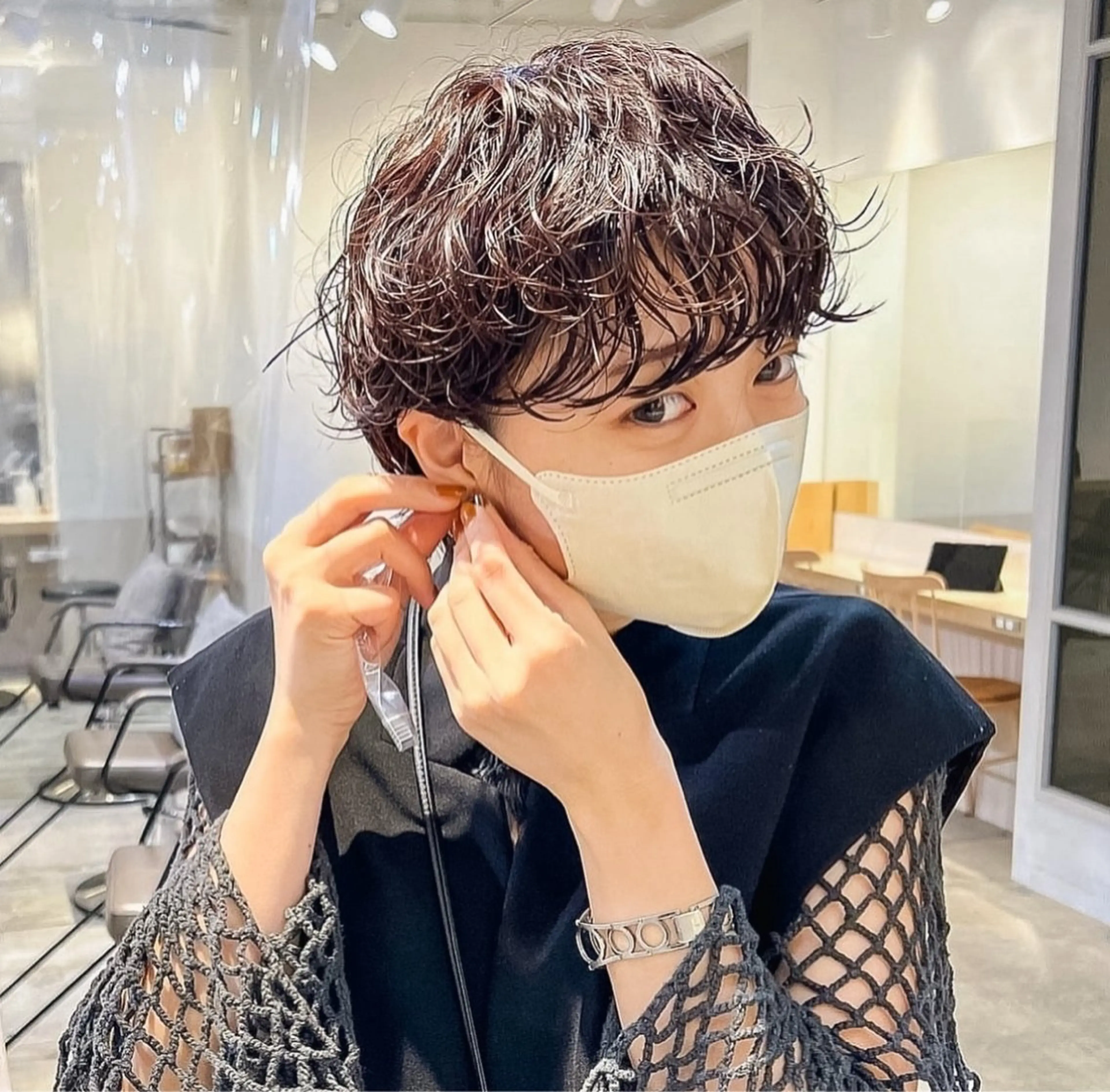 ショート パーマ カット パーマ トリートメント ヘッドスパ ヘアセット sand池袋所属・似合わせボブカット ISAKIのヘアスタイル