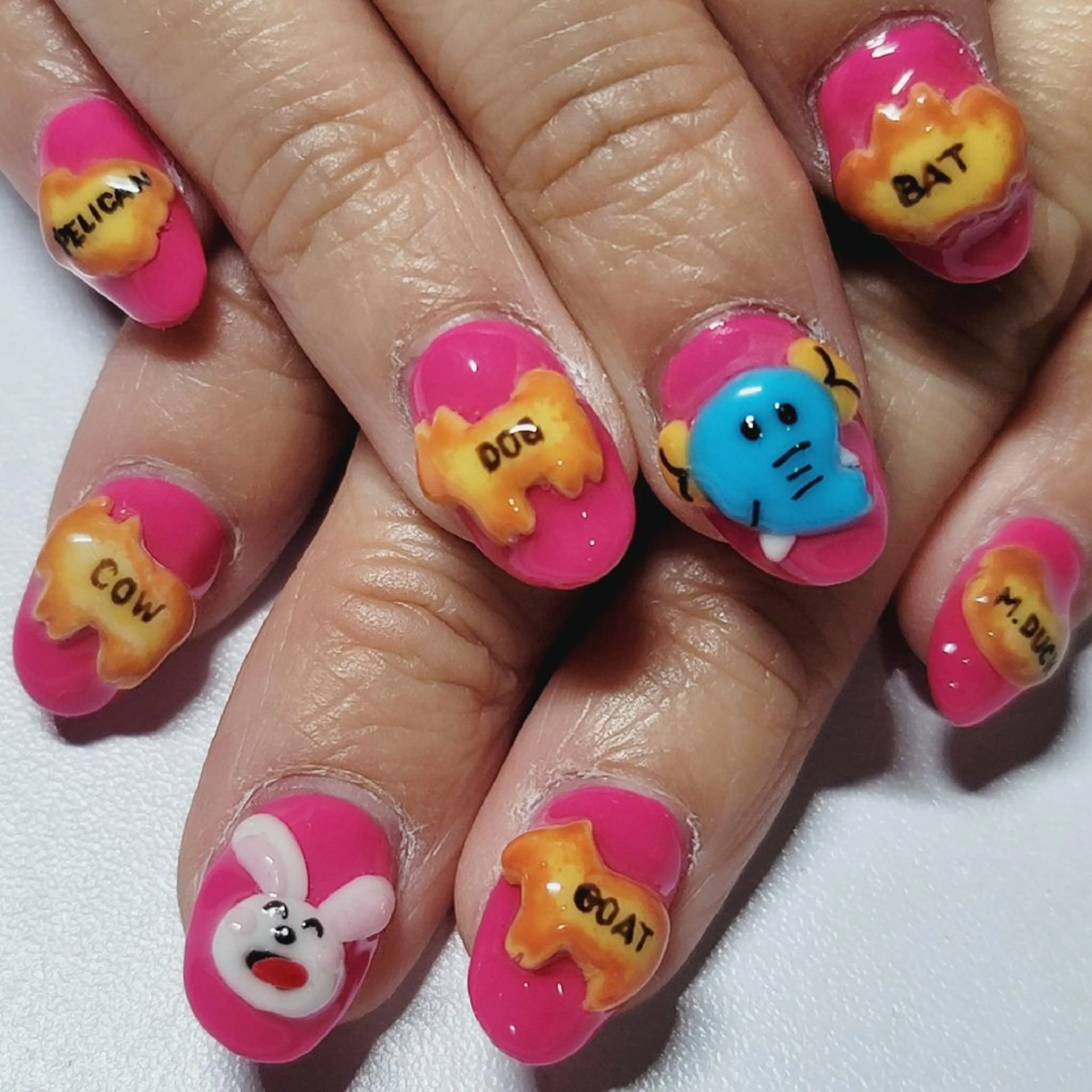 ネイル アートネイル ワンカラーネイル ピンク ハンドネイル よしだ ひろきのネイルデザイン