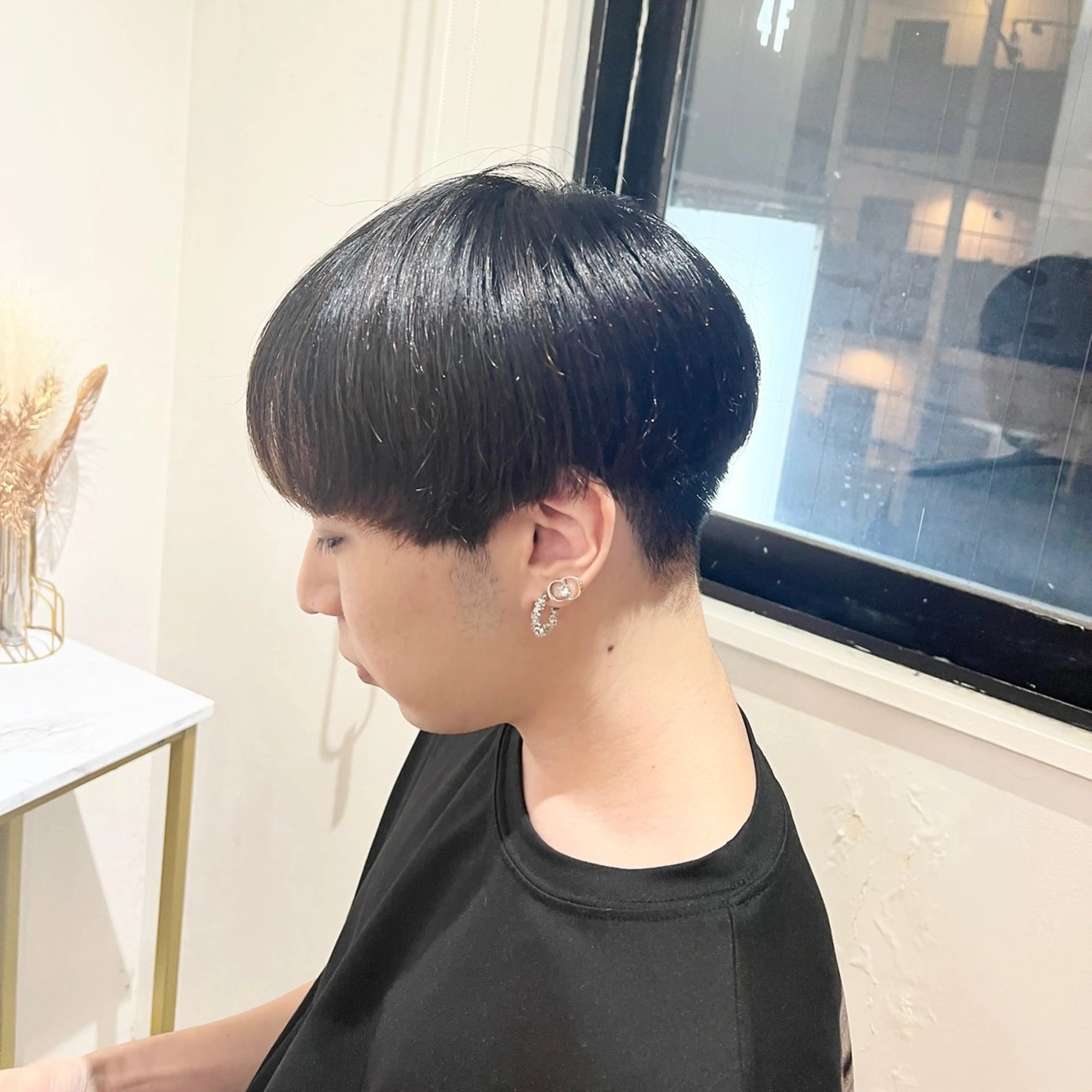 ショート メンズ マッシュ 刈り上げ 髪質改善/韓国ヘア 顔まわり特化yutoのヘアスタイル