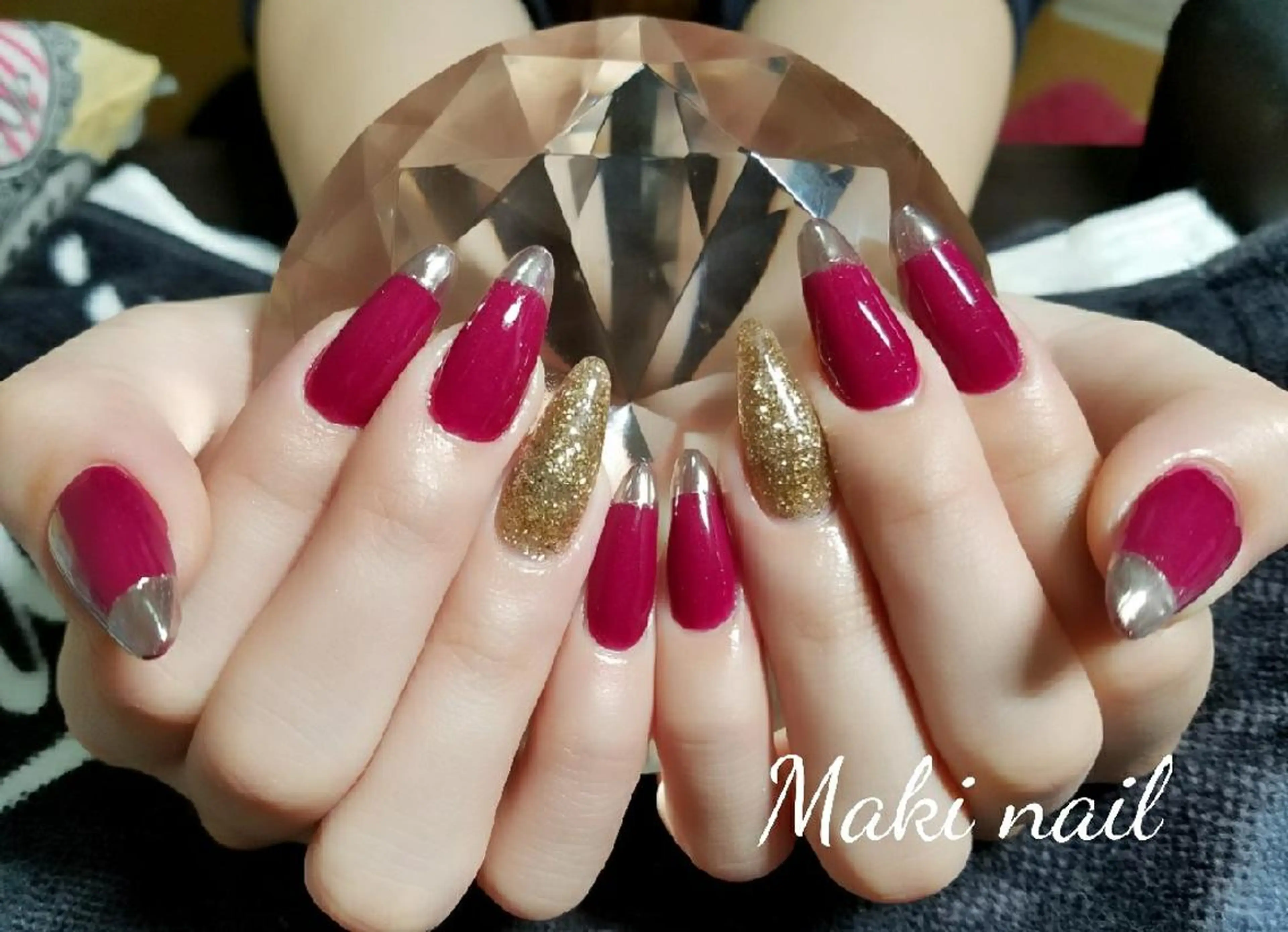 ネイル ロング スカルプネイル シンプルネイル   MAKI NAILのネイルデザイン