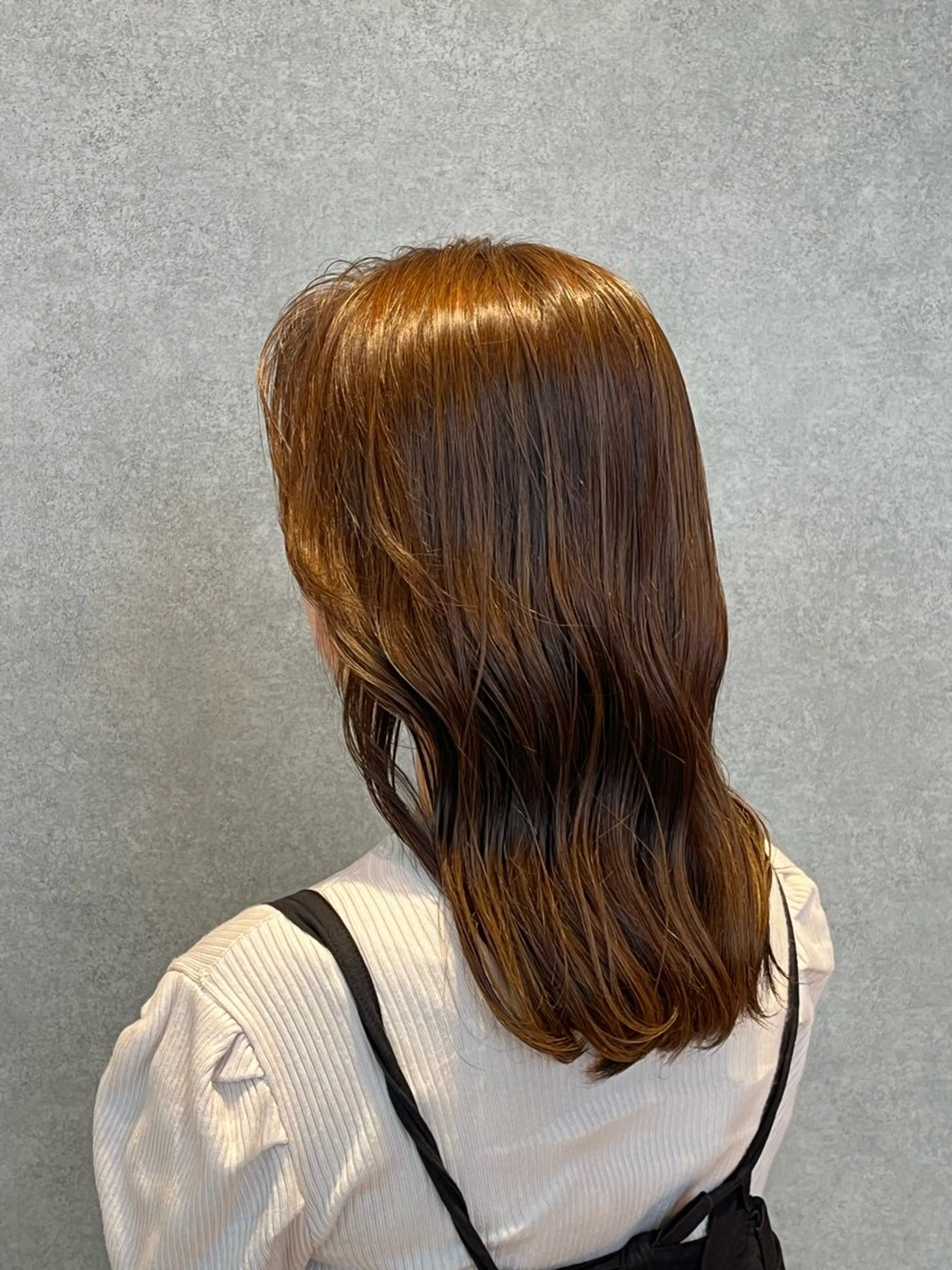 ミディアム ヘアカラー ナチュラル＊艶＊ 蒲生四丁目＊山保美月のヘアスタイル