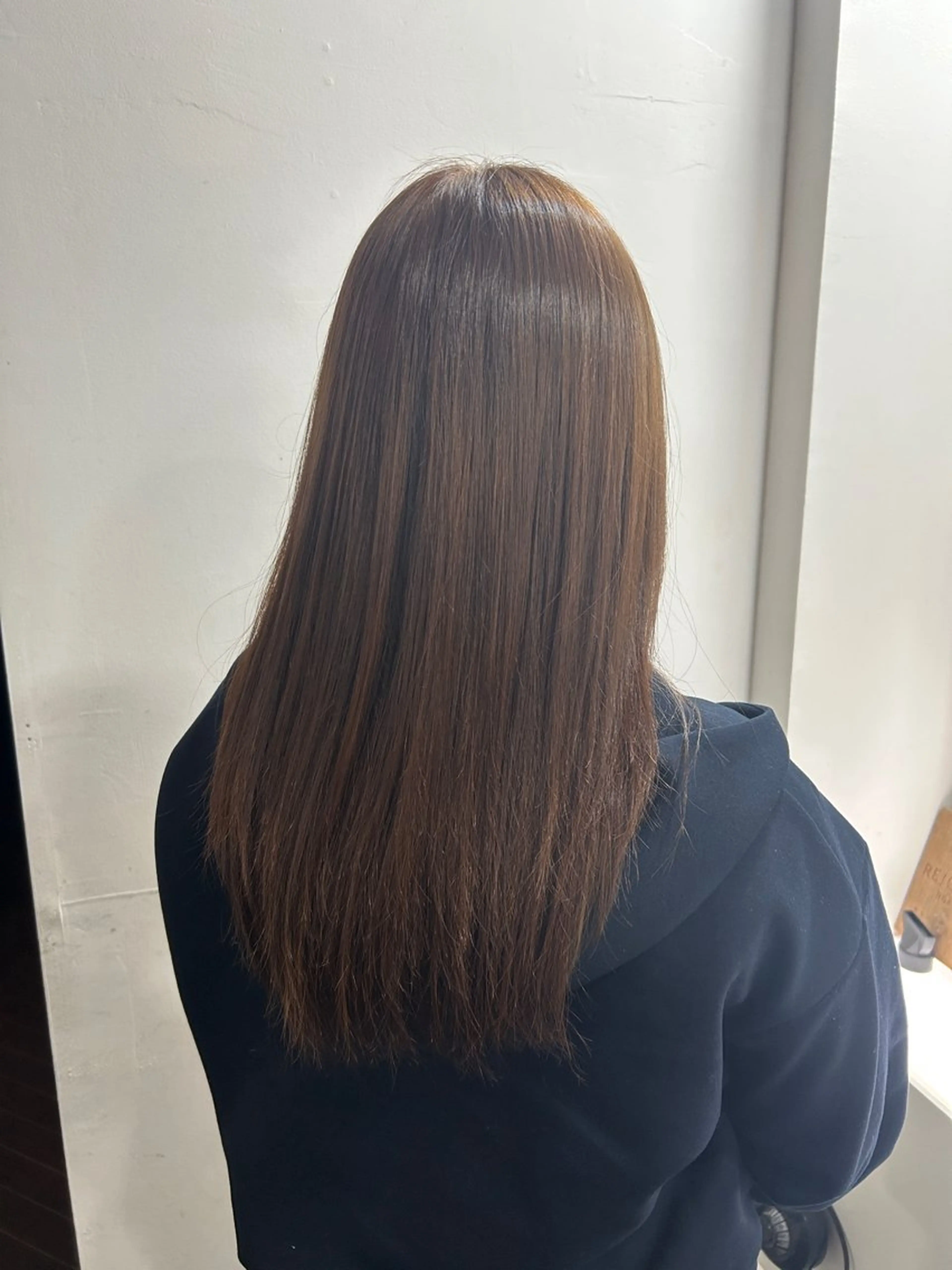 セミロング ヘアカラー 渡部 まひろのヘアスタイル