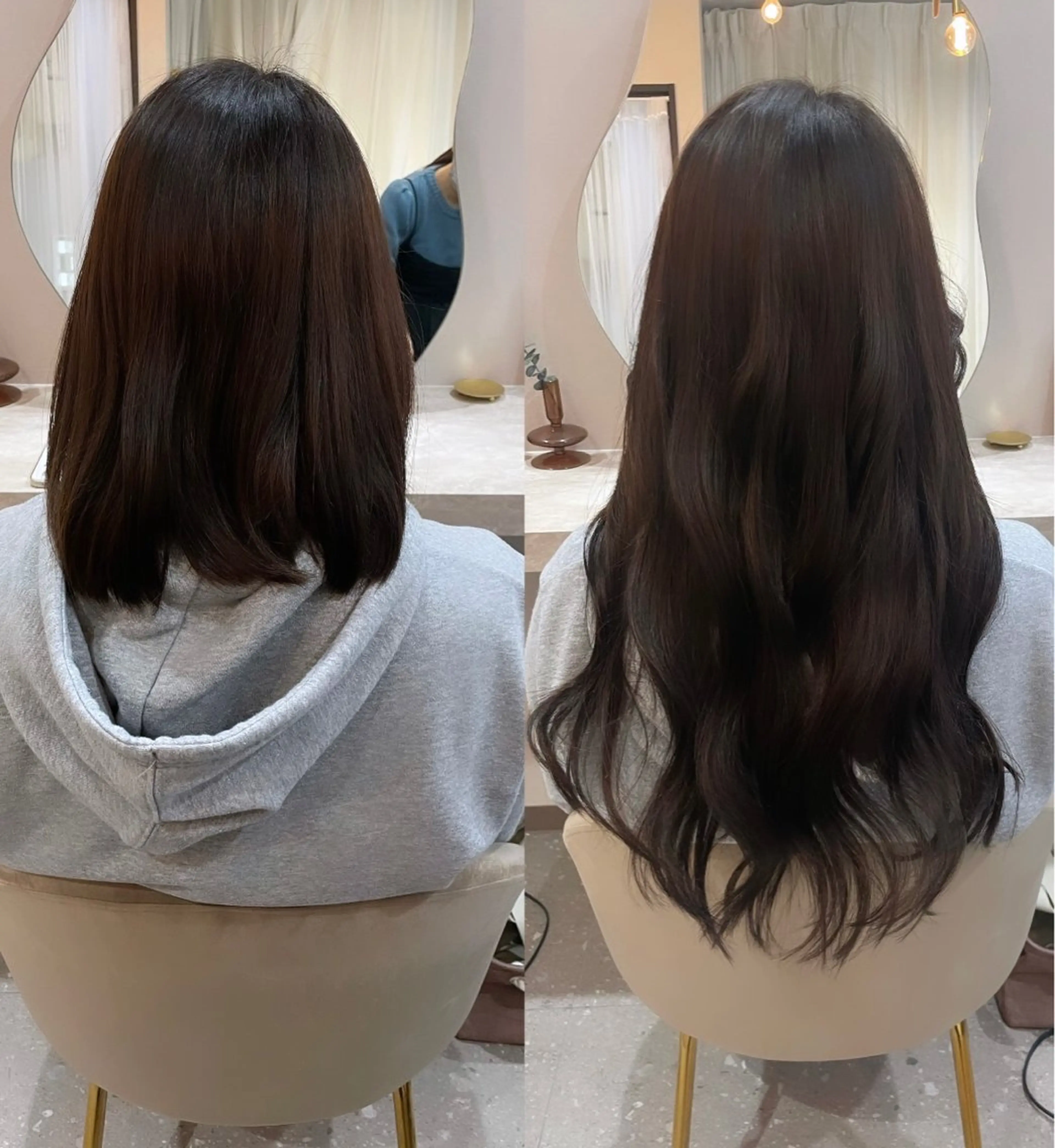 ロング ハイライト レイヤーカット エクステ＆ヘアセット Milaのヘアスタイル