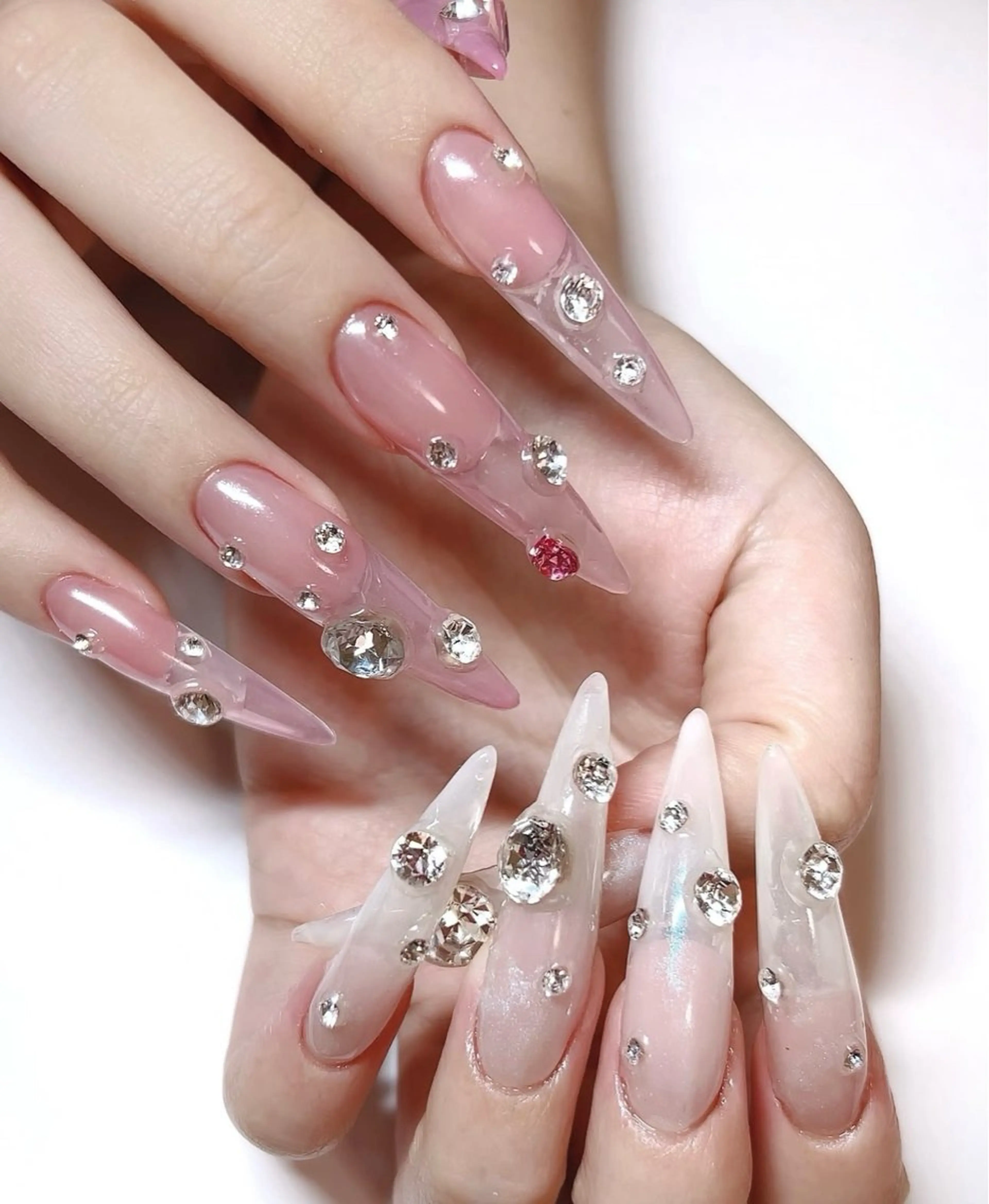 ネイル 韓国ネイル 持ち込み ニュアンスネイル ネイルチップ ハンドネイル TABI ANA.CHUOのネイルデザイン