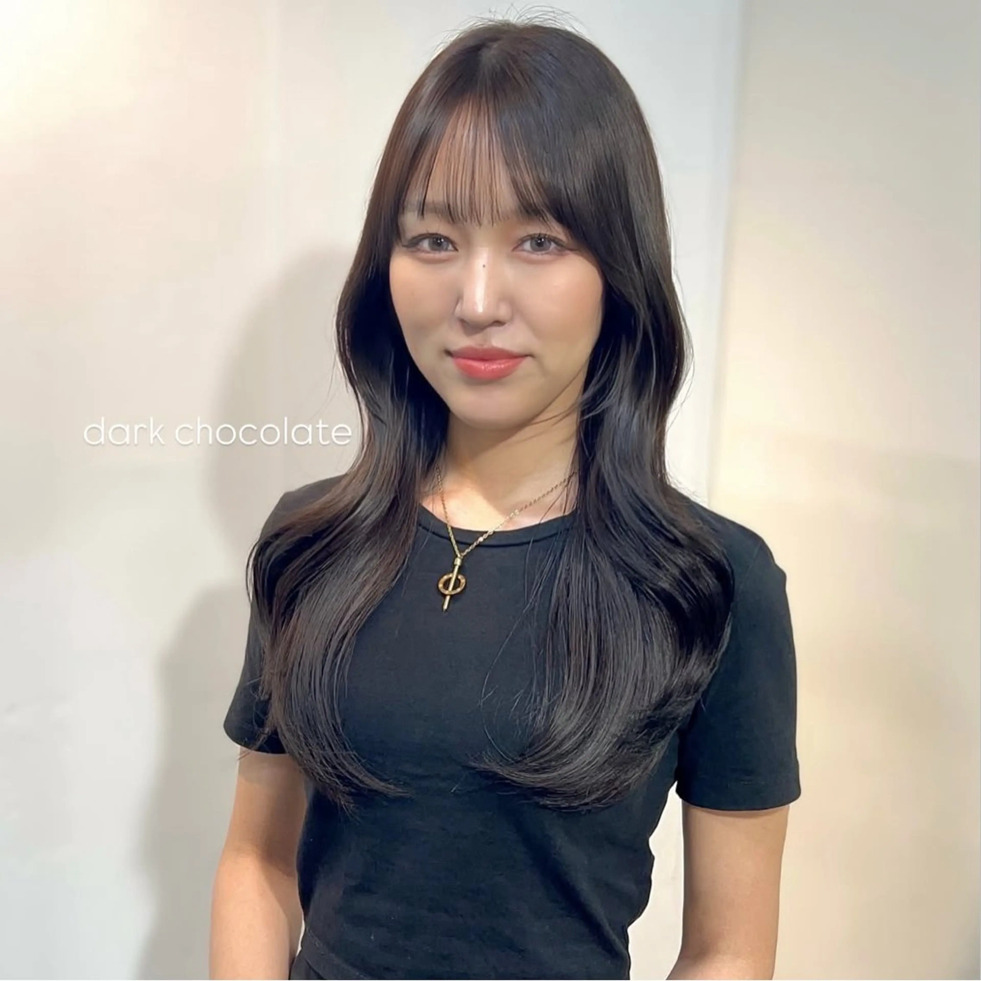 ロング カラー ブラウンカラー カット ヘアカラー 前川 朋香のヘアスタイル