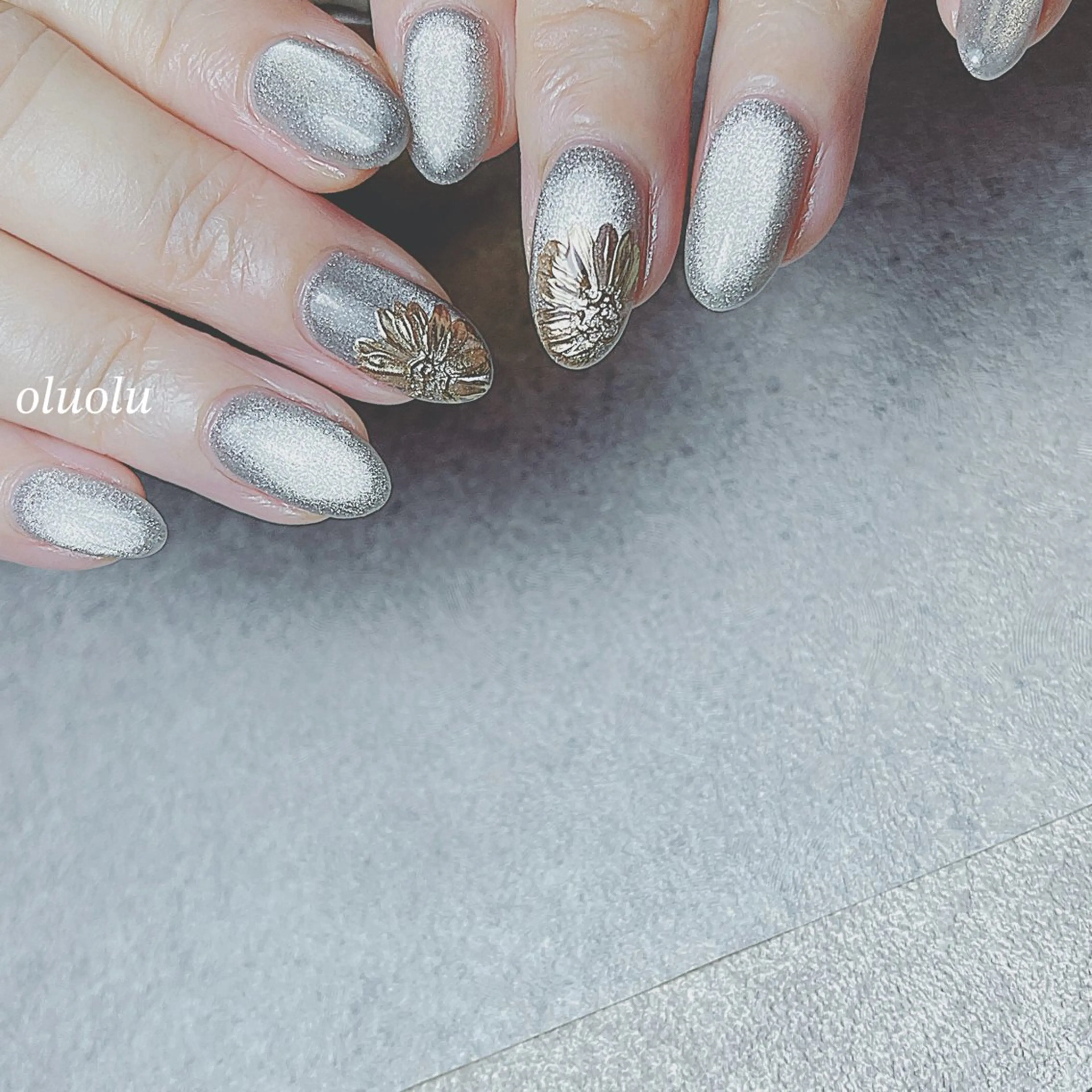 ネイル アートネイル フラワーネイル フットネイル マグネットネイル ミラーネイル ハンドネイル 大村 紬華のネイルデザイン