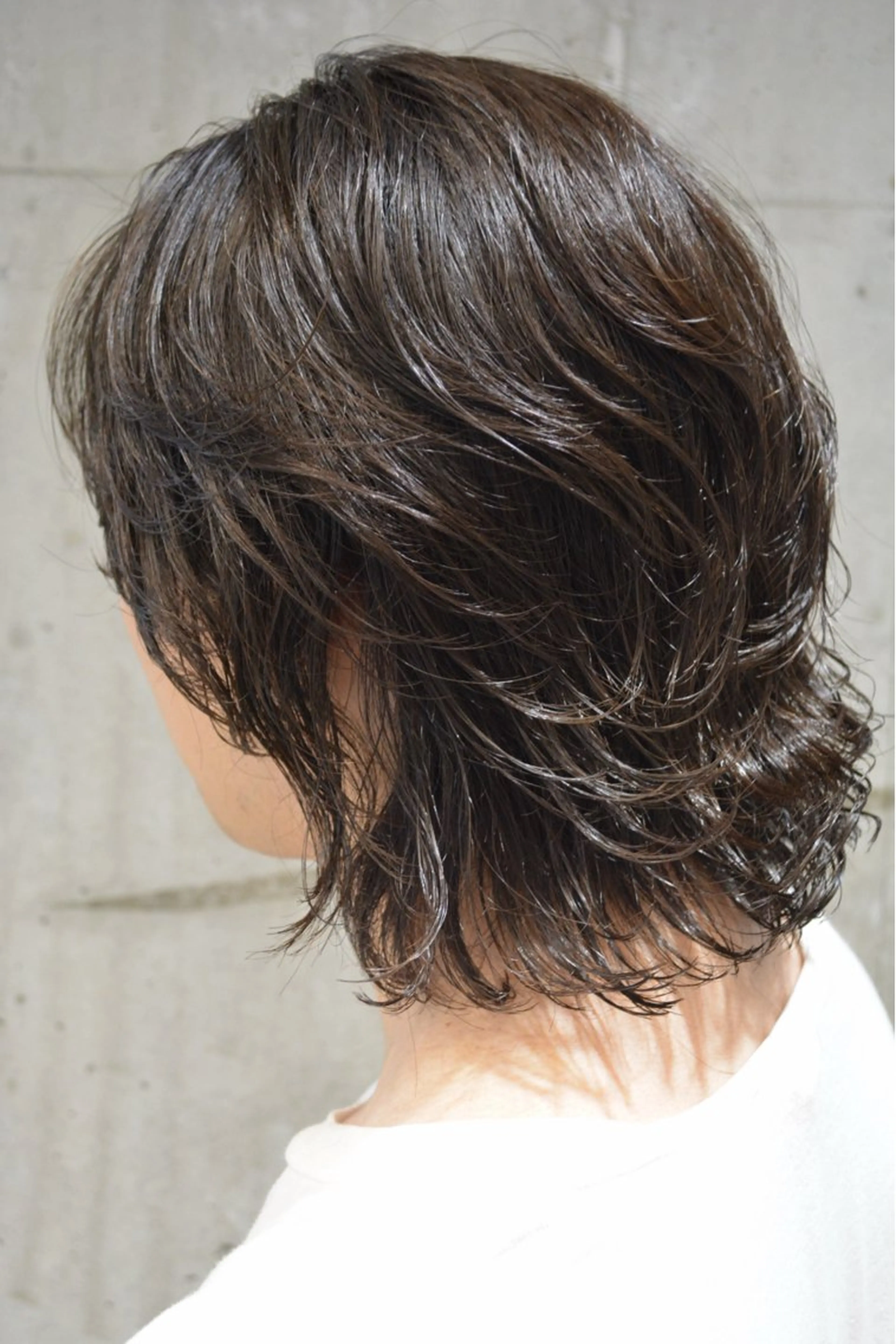 ミディアム パーマ メンズ カット パーマ fifth 小尾 優然のヘアスタイル