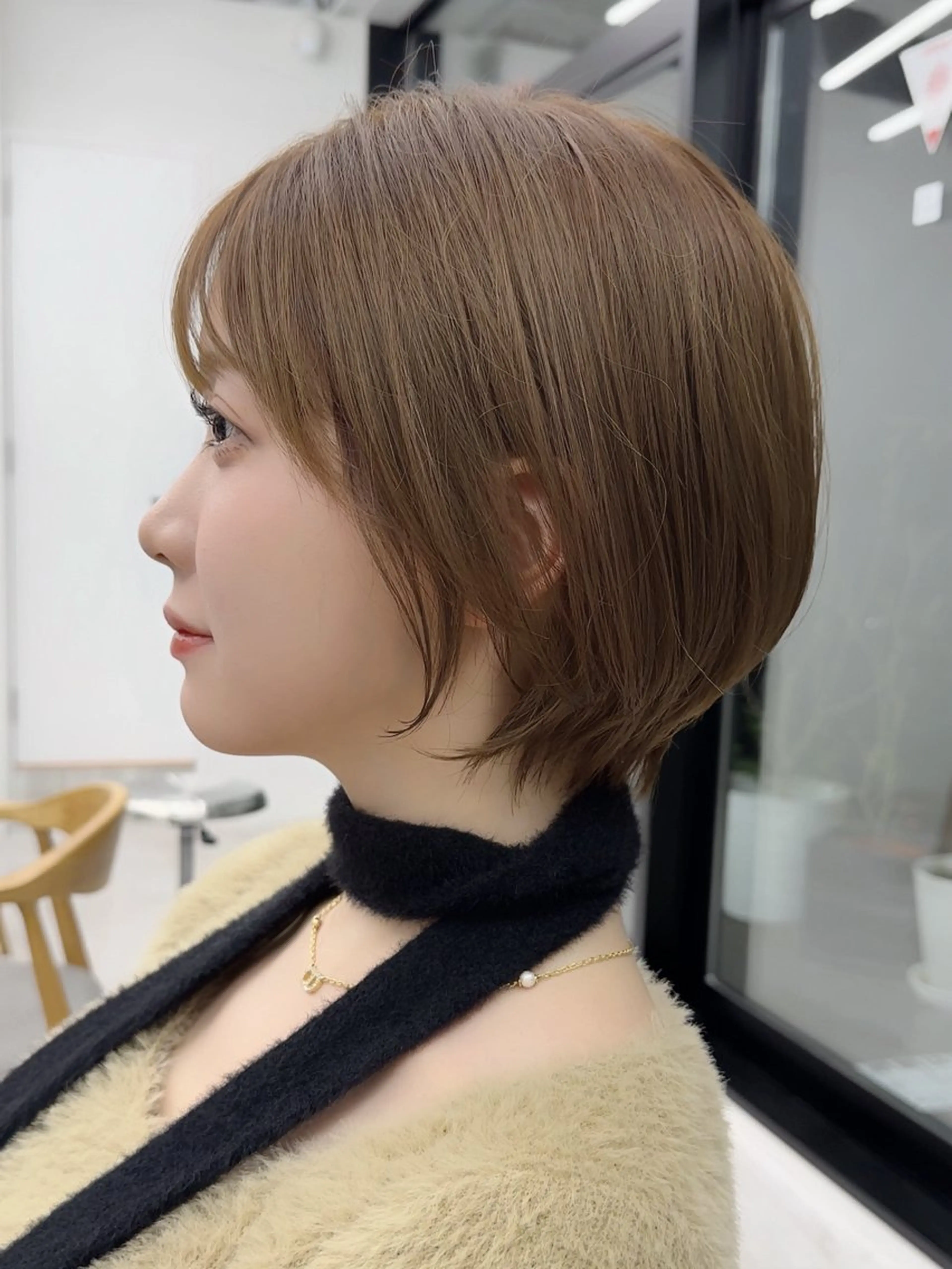 ショート その他 view NAGOYA所属・あゆ/縮毛 矯正/透明感カラーのヘアスタイル