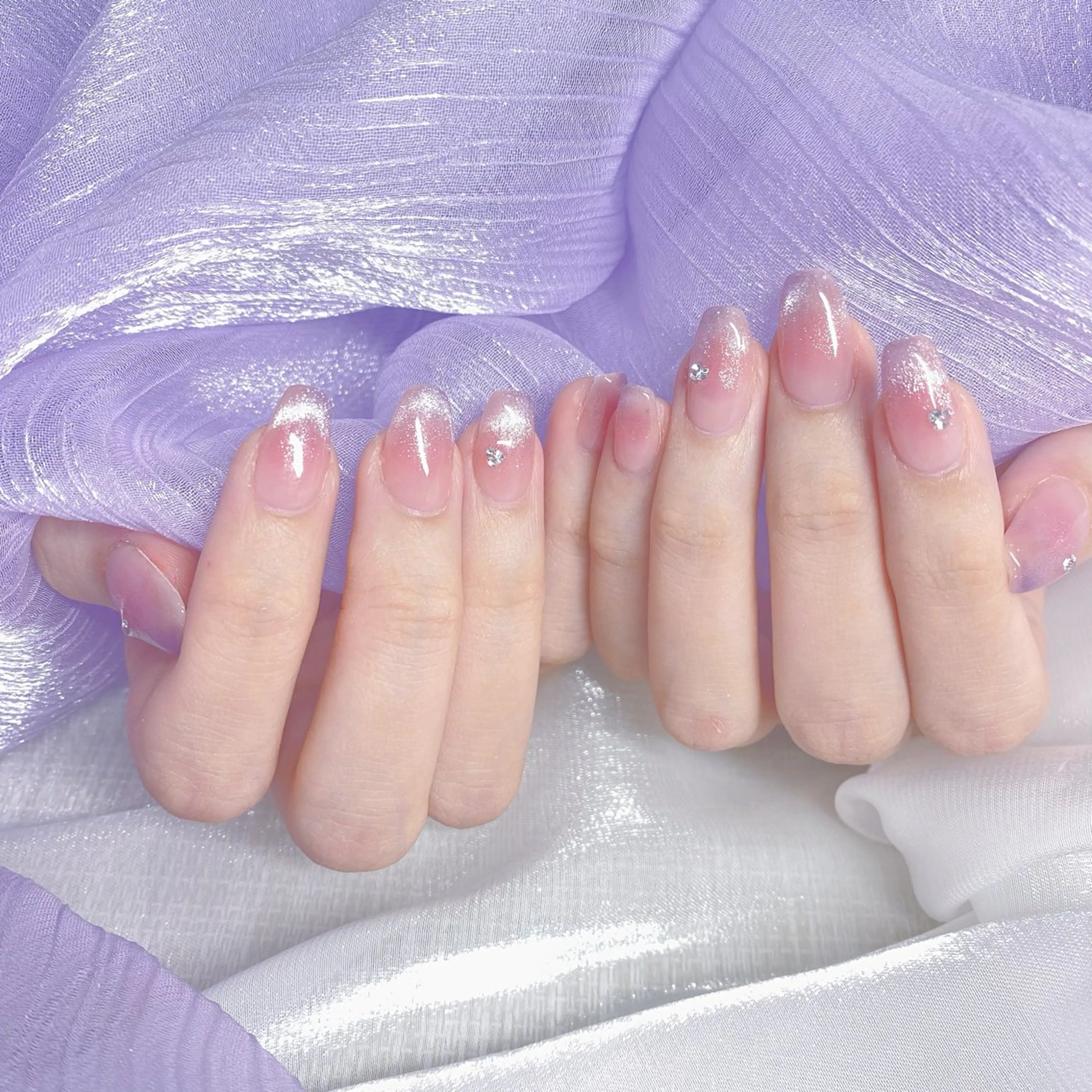 【初回ソフトジェルオフ無料】ワンカラー➕チークマグネットフレンチコースの写真