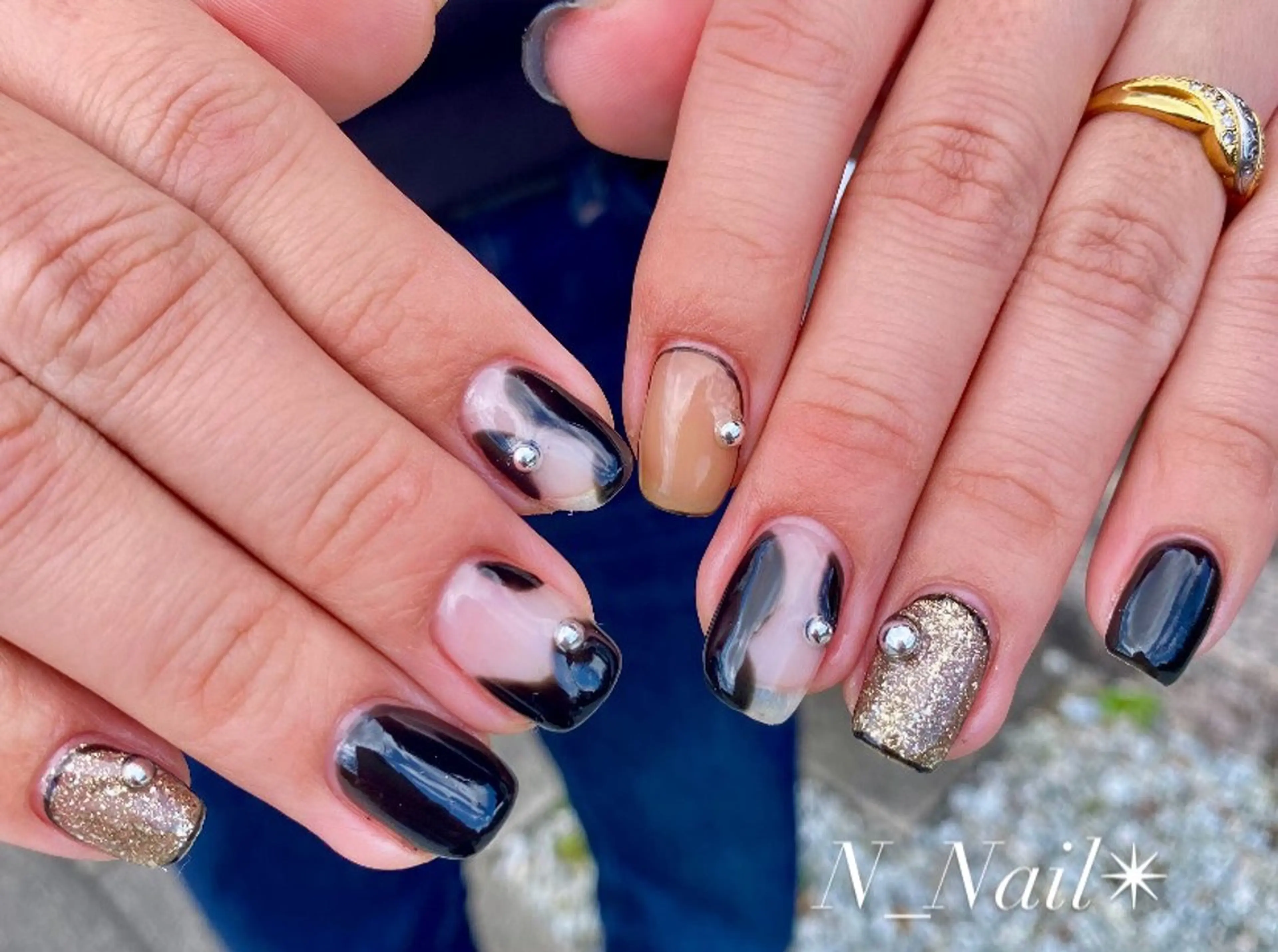 ミディアム ハンドネイル Mikami Nanaのネイルデザイン