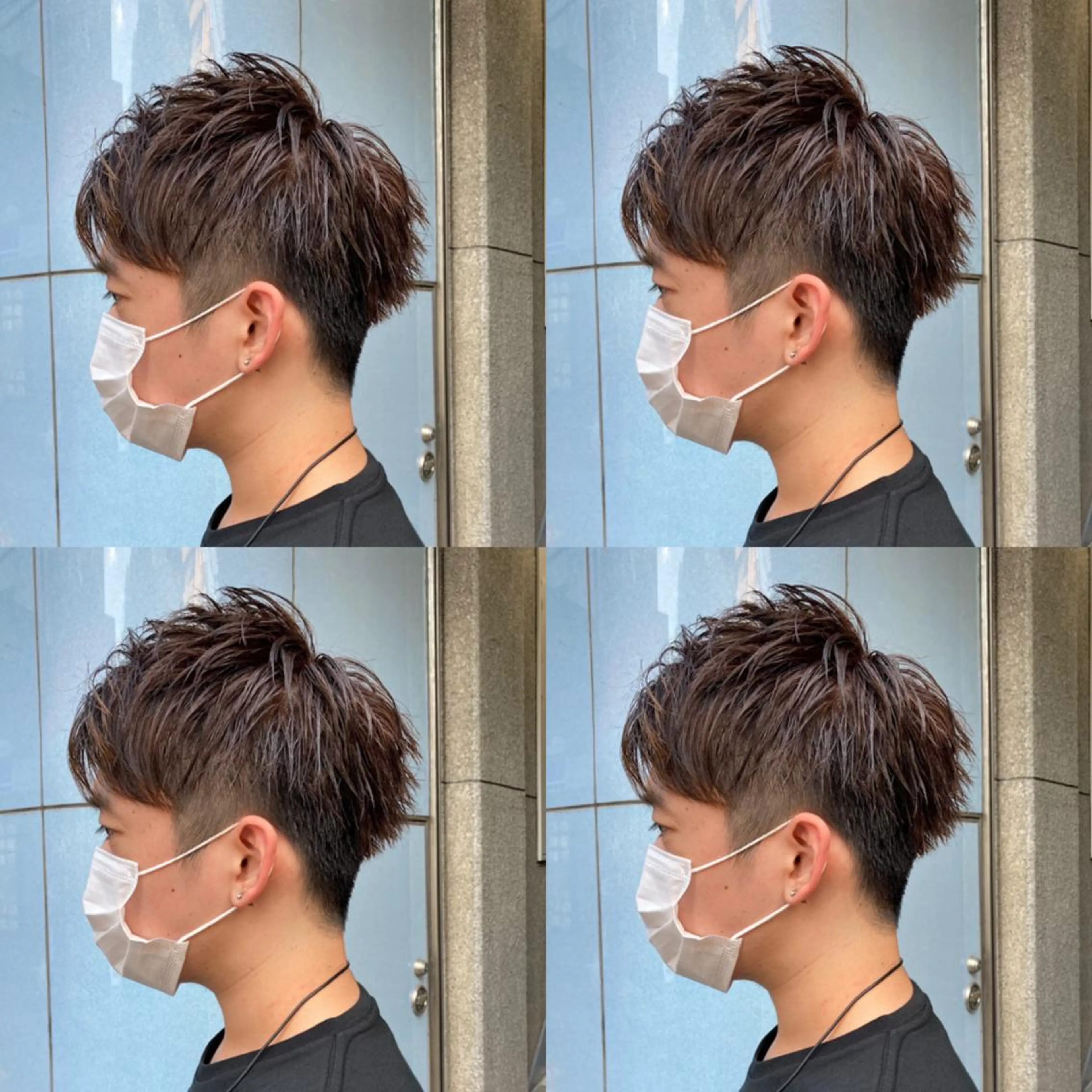 カラー メンズ マッシュ Miku🪄💫 フェイスレイヤーのヘアスタイル