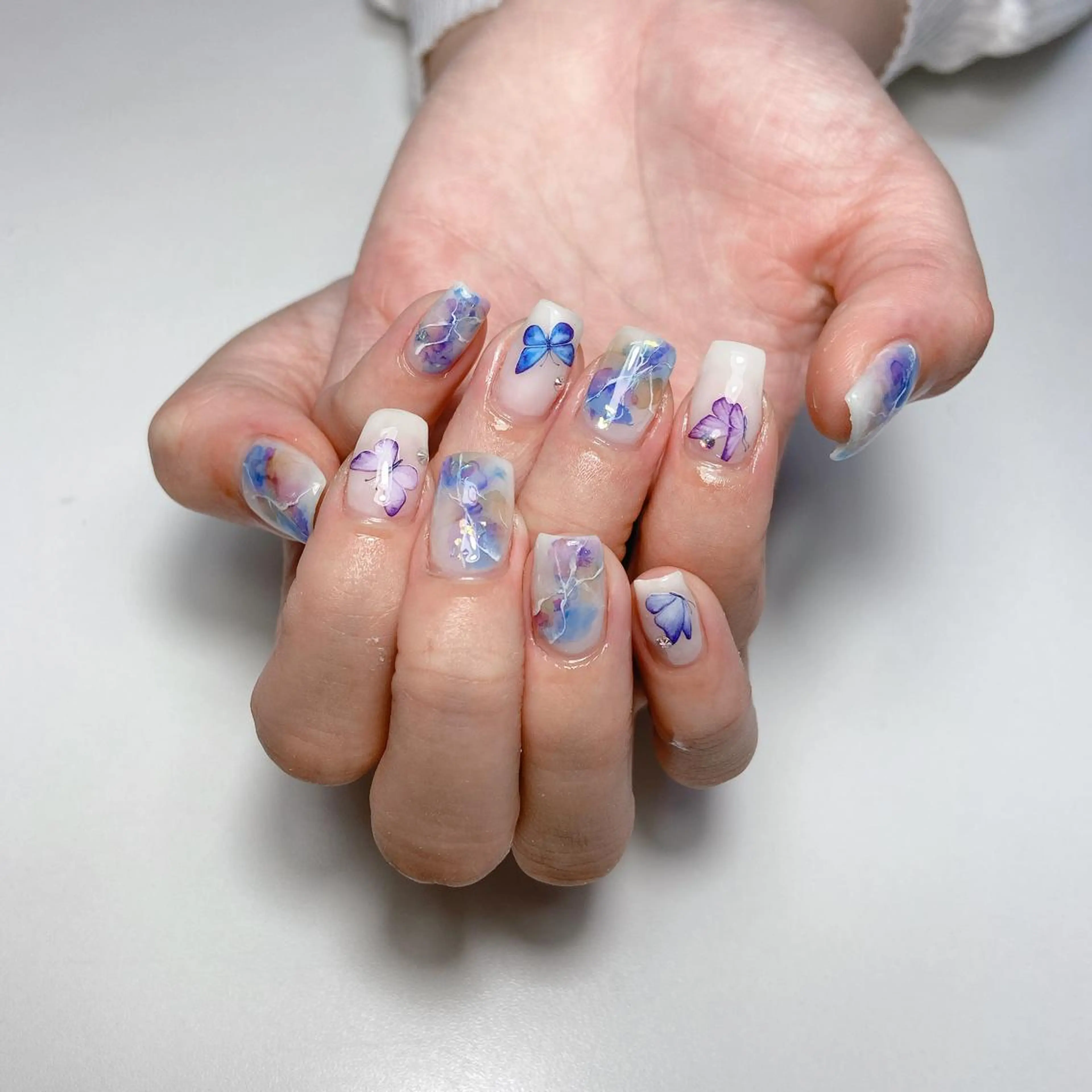 ネイル 韓国ネイル ニュアンスネイル ハンドネイル nailsalon REJOICEのネイルデザイン