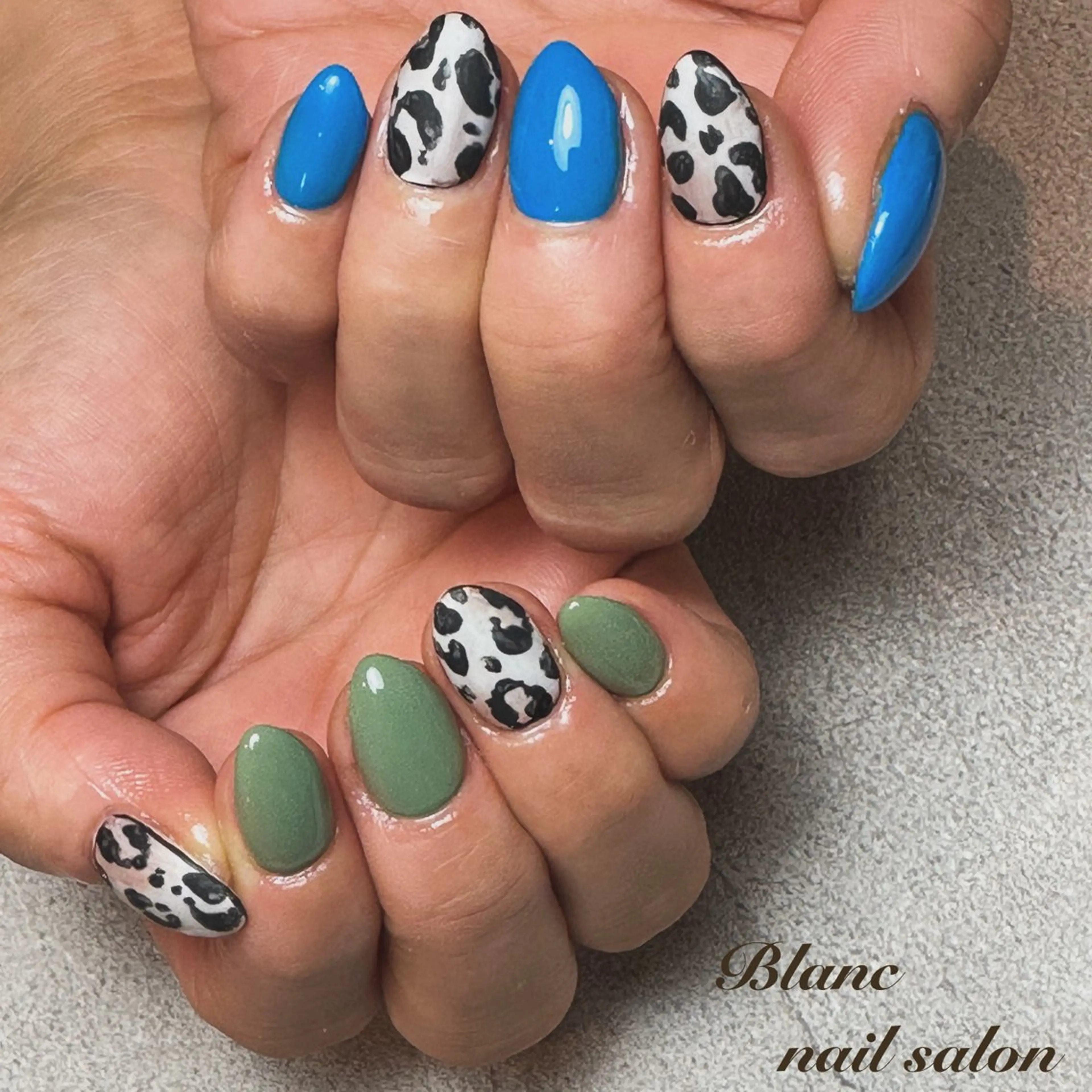 ネイル アニマル柄 Blanc ブランのネイルデザイン