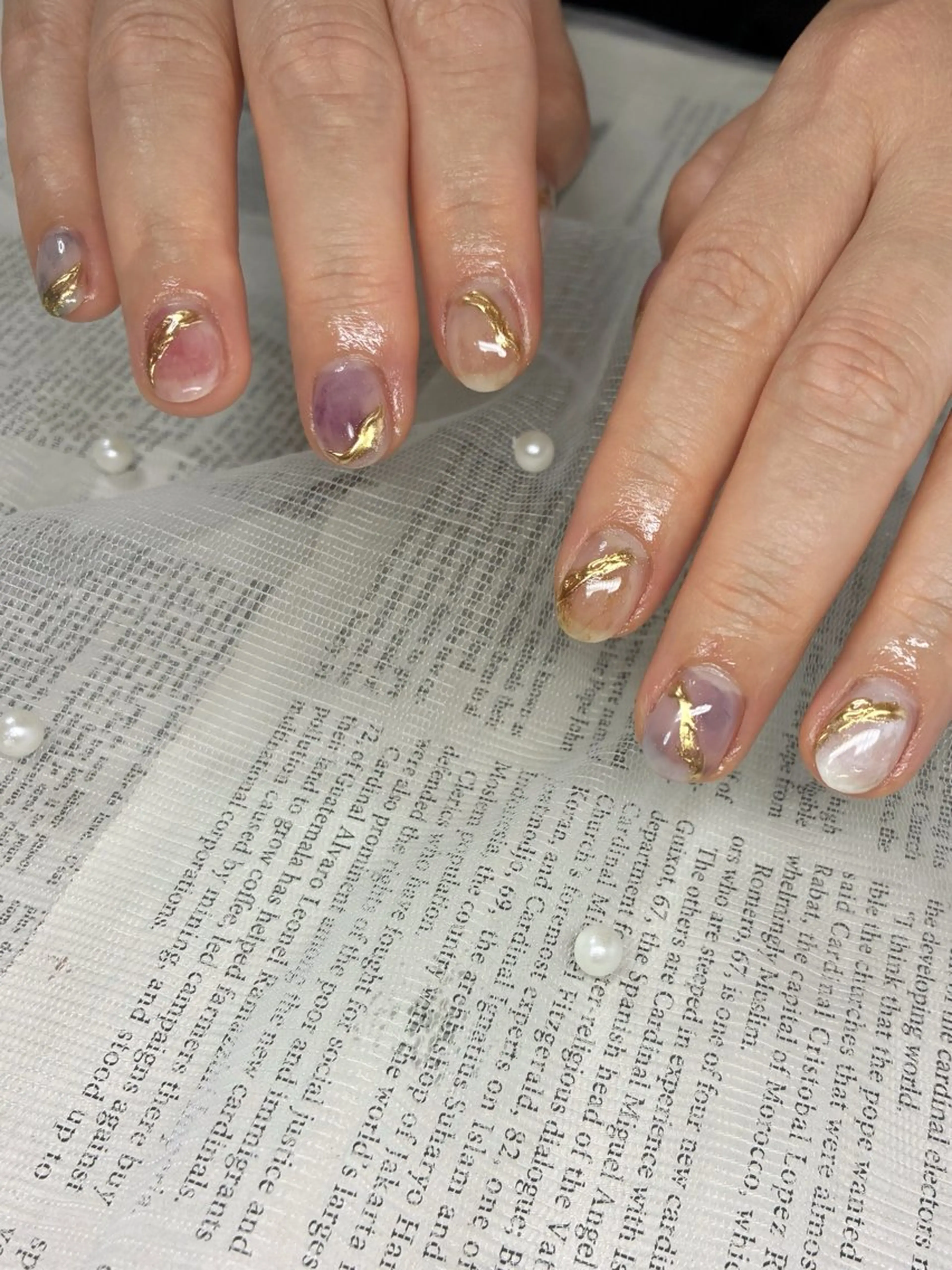 ネイル ニュアンスネイル shiki_nail 🪐のネイルデザイン