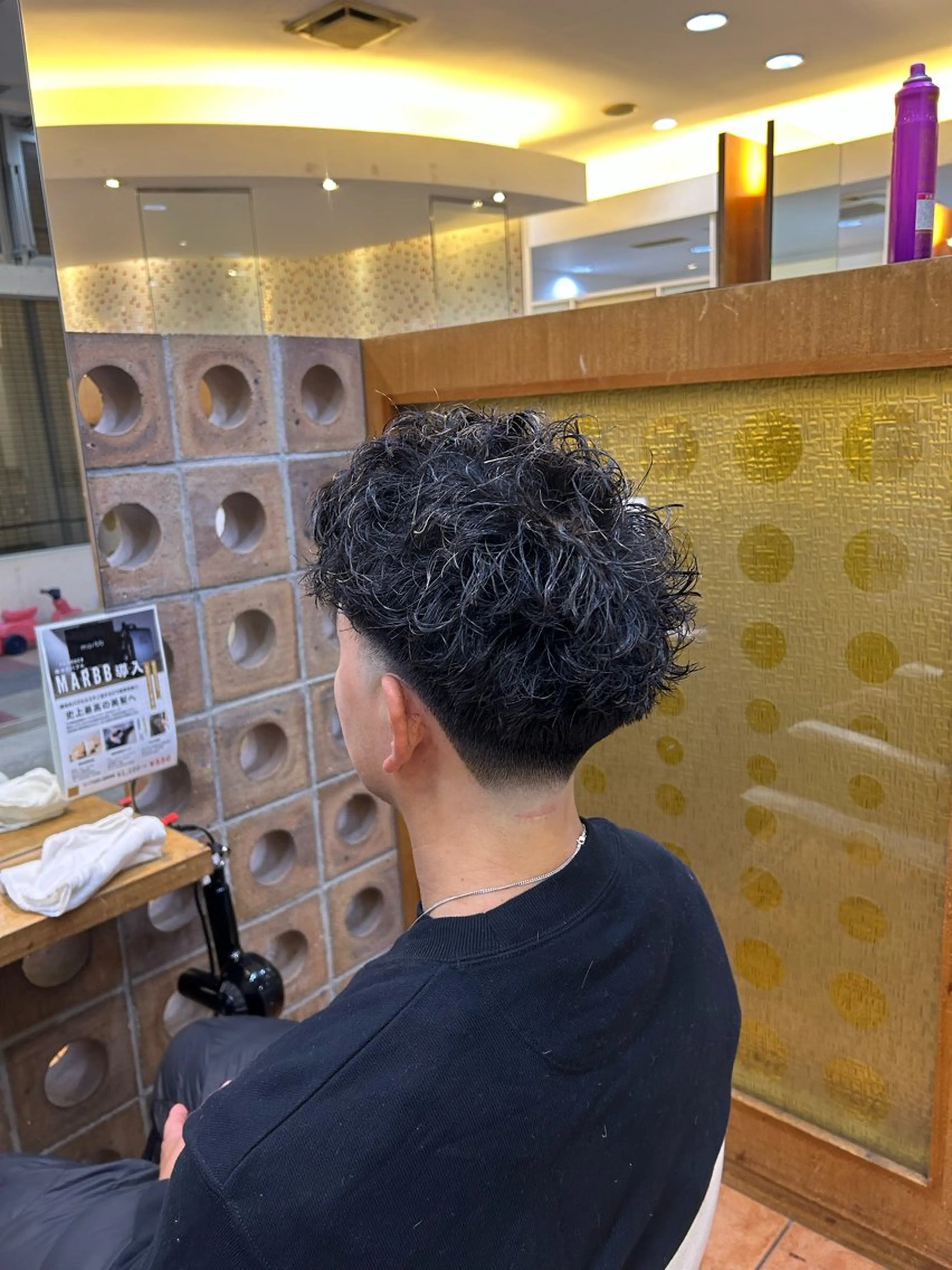 パーマ メンズ フェードカット TUM🔥フェード/ メンズパーマのヘアスタイル