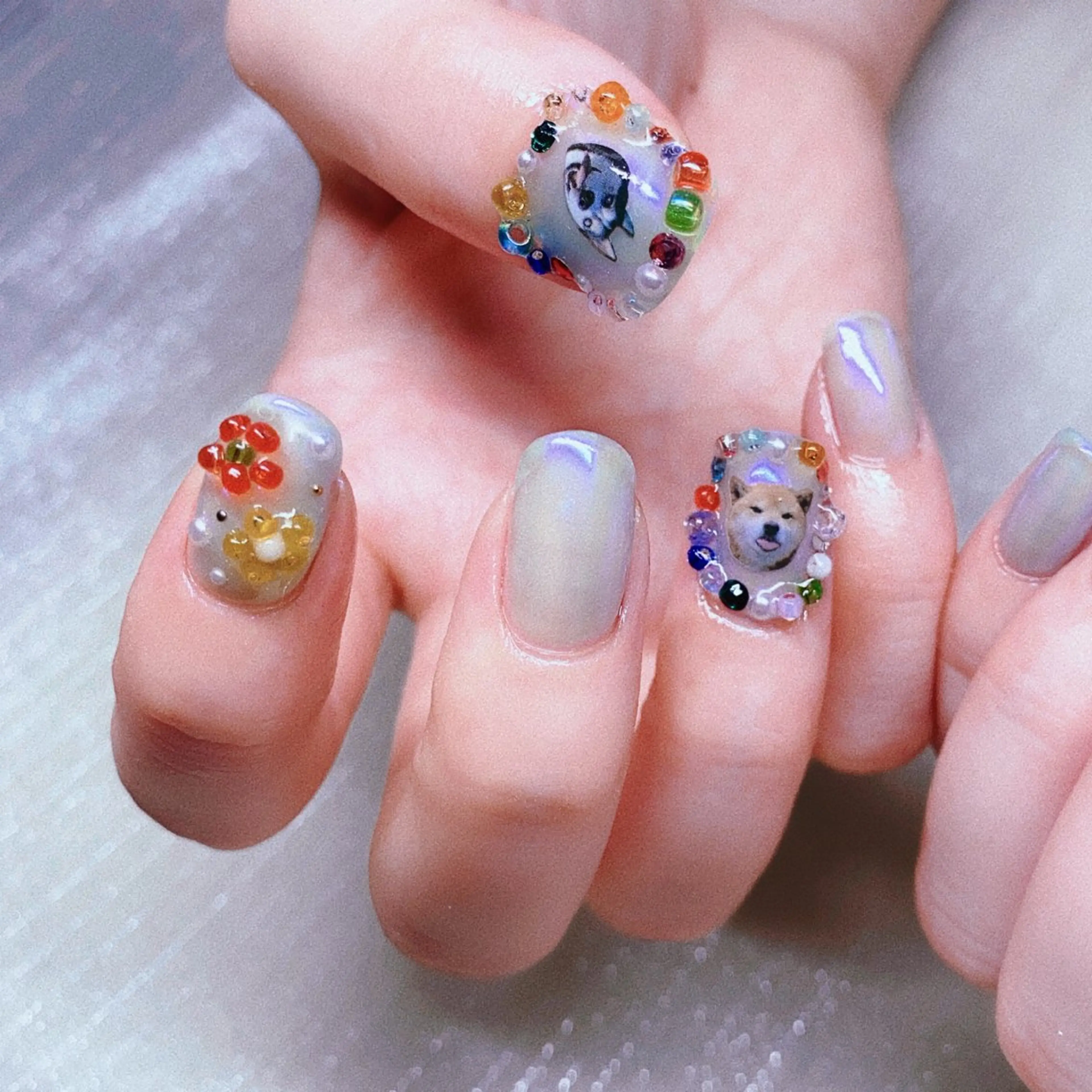 ネイル 長さ出し ハンドネイル Nailist suzuのネイルデザイン