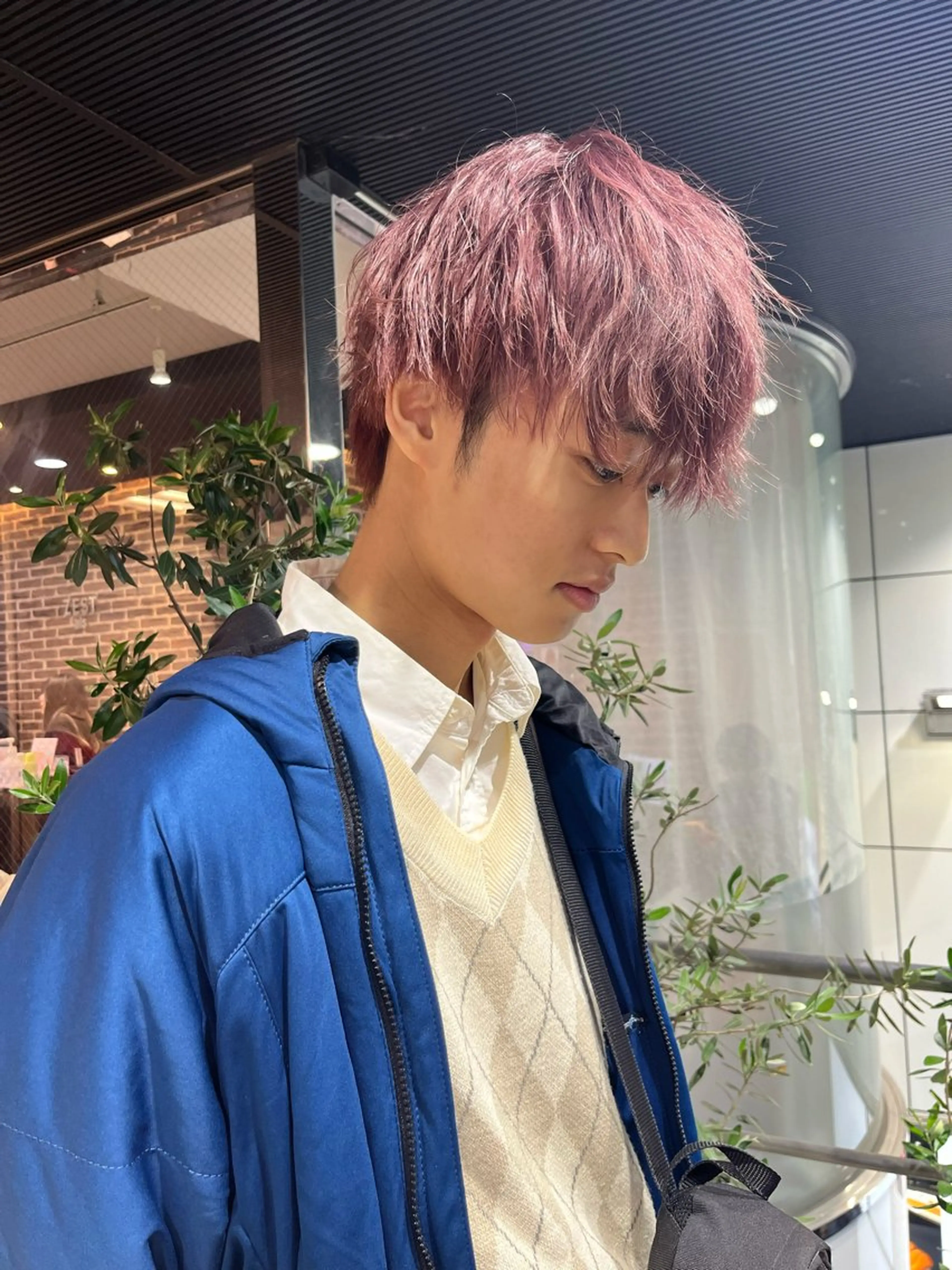 ショート 韓国風カラー 学生 髪質改善 韓国風ヘア トリートメント メンズスタイル Hitomi🐶のヘアスタイル