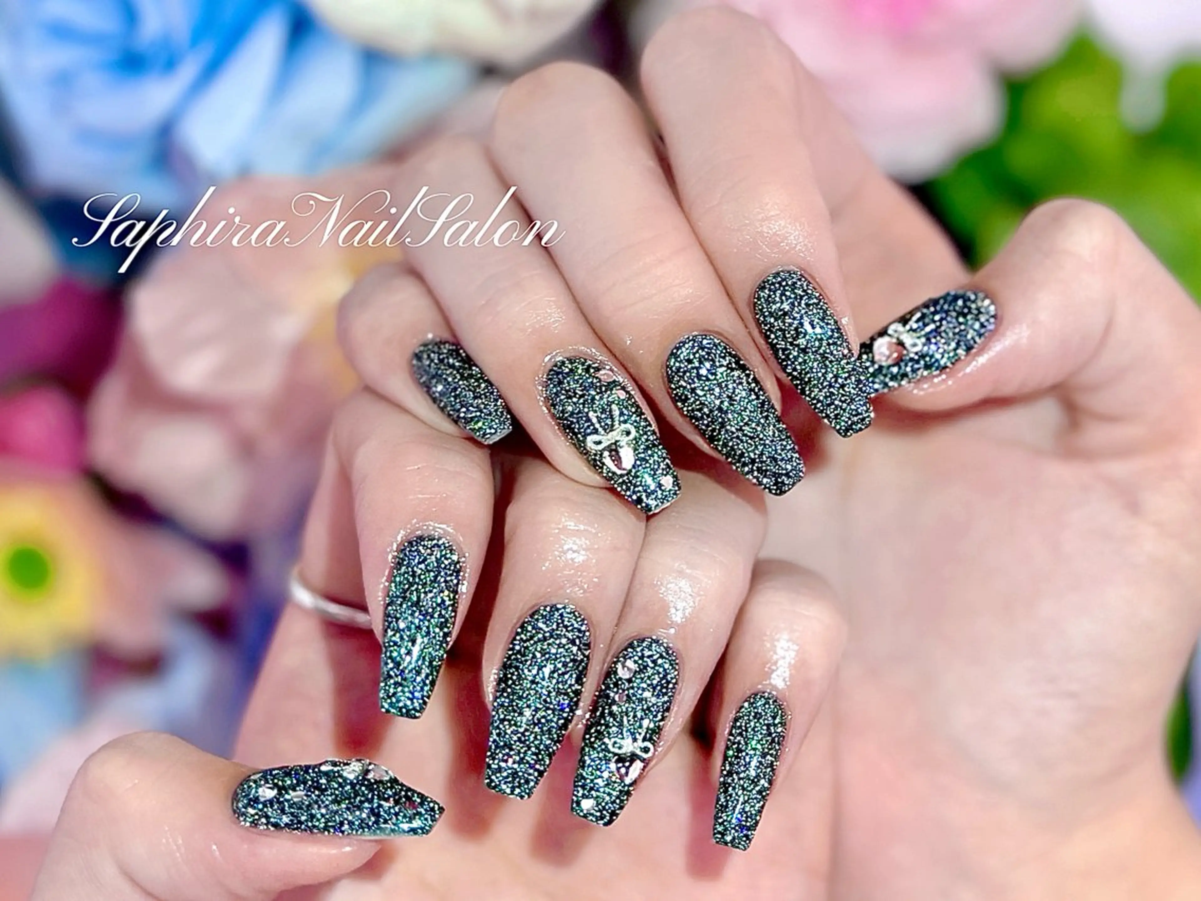 カラー ハンドネイル Saphiraネイル サロン錦糸町のネイルデザイン