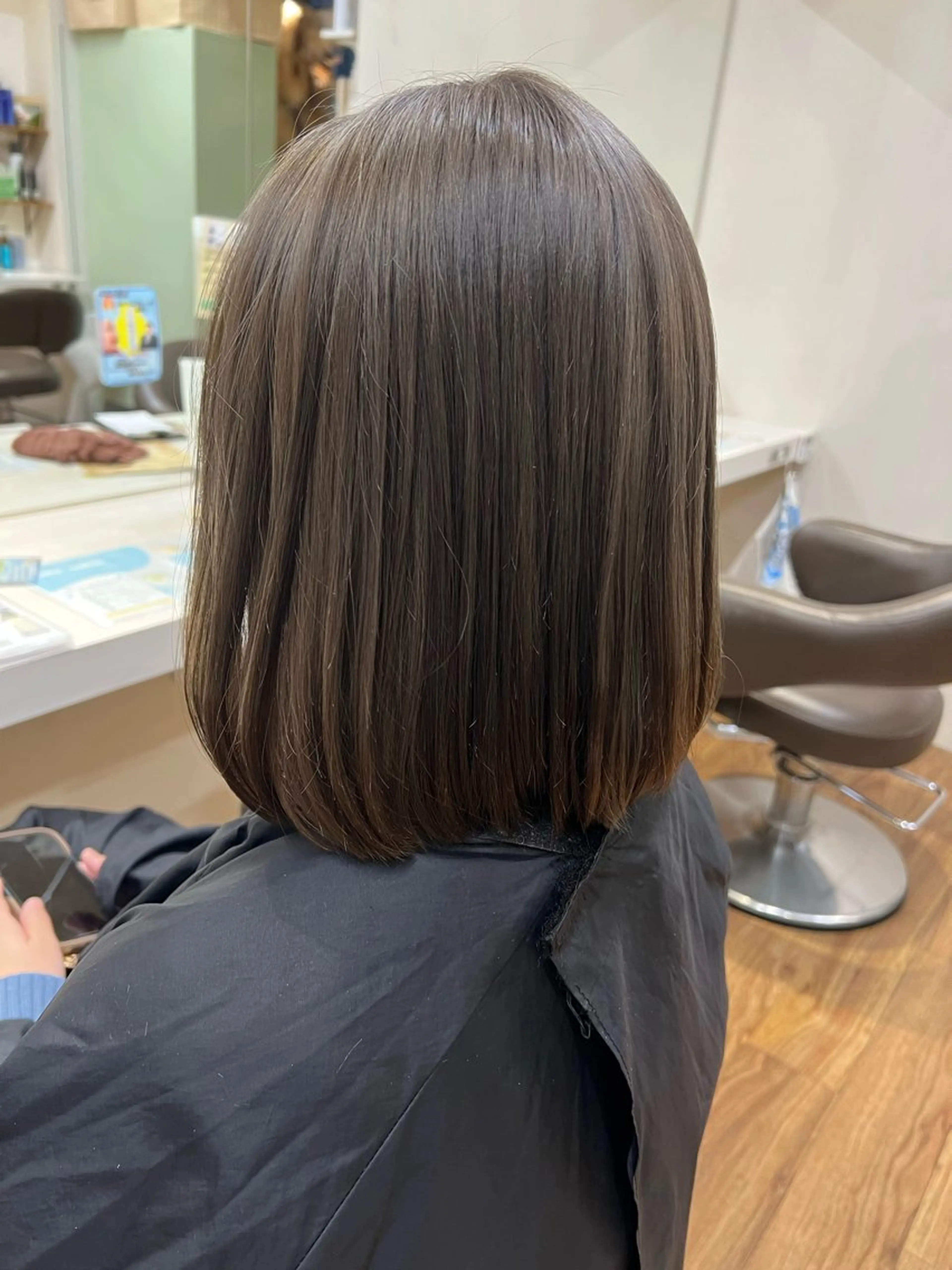 ショート 朝が楽になる艶髪縮毛 ✨中稲明梨のヘアスタイル