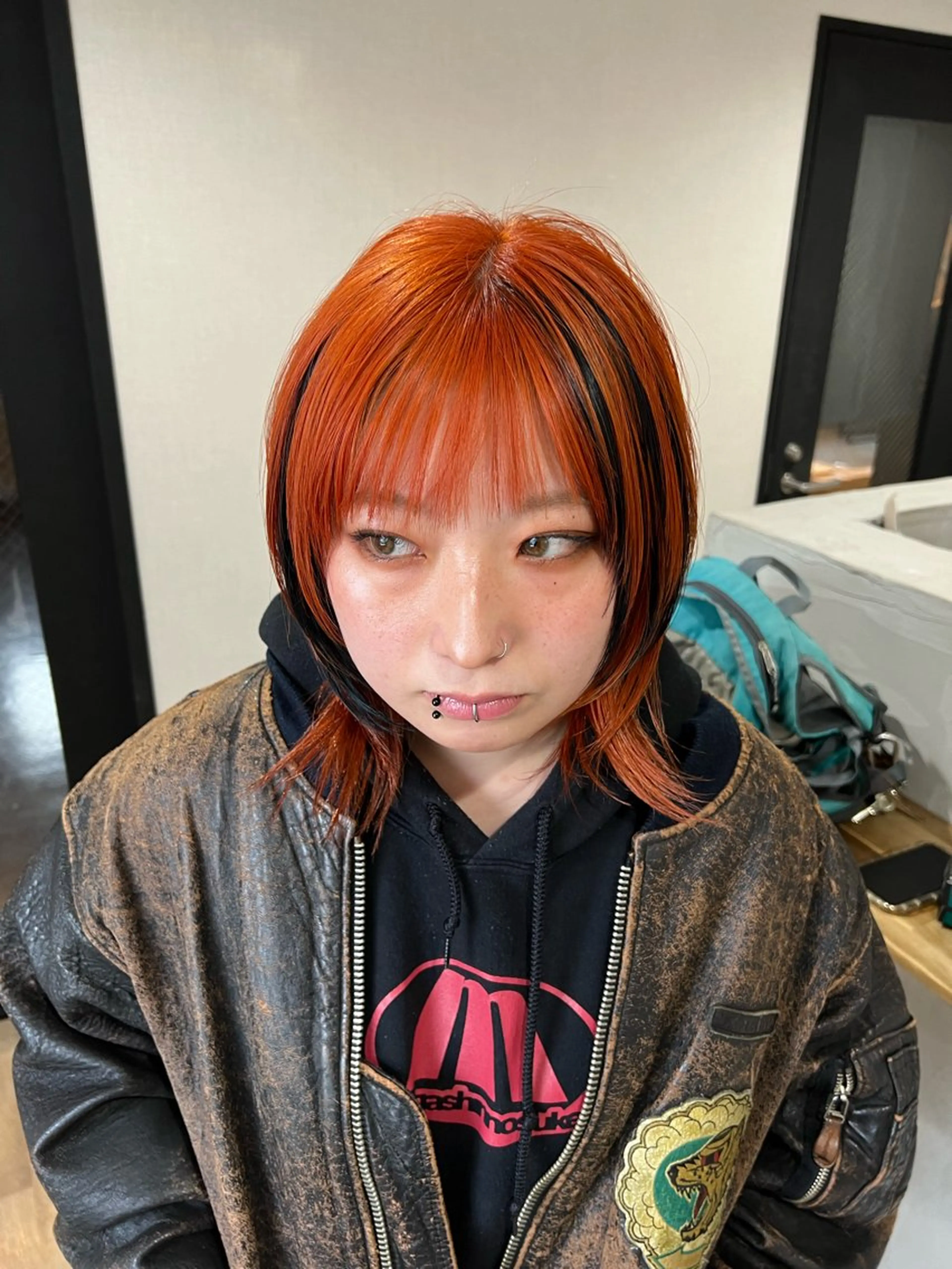 ショート カラー ダブルカラー カット ヘアカラー トリートメント 🌱小顔魅せショート 髪質改善カラー/泉綺のヘアスタイル