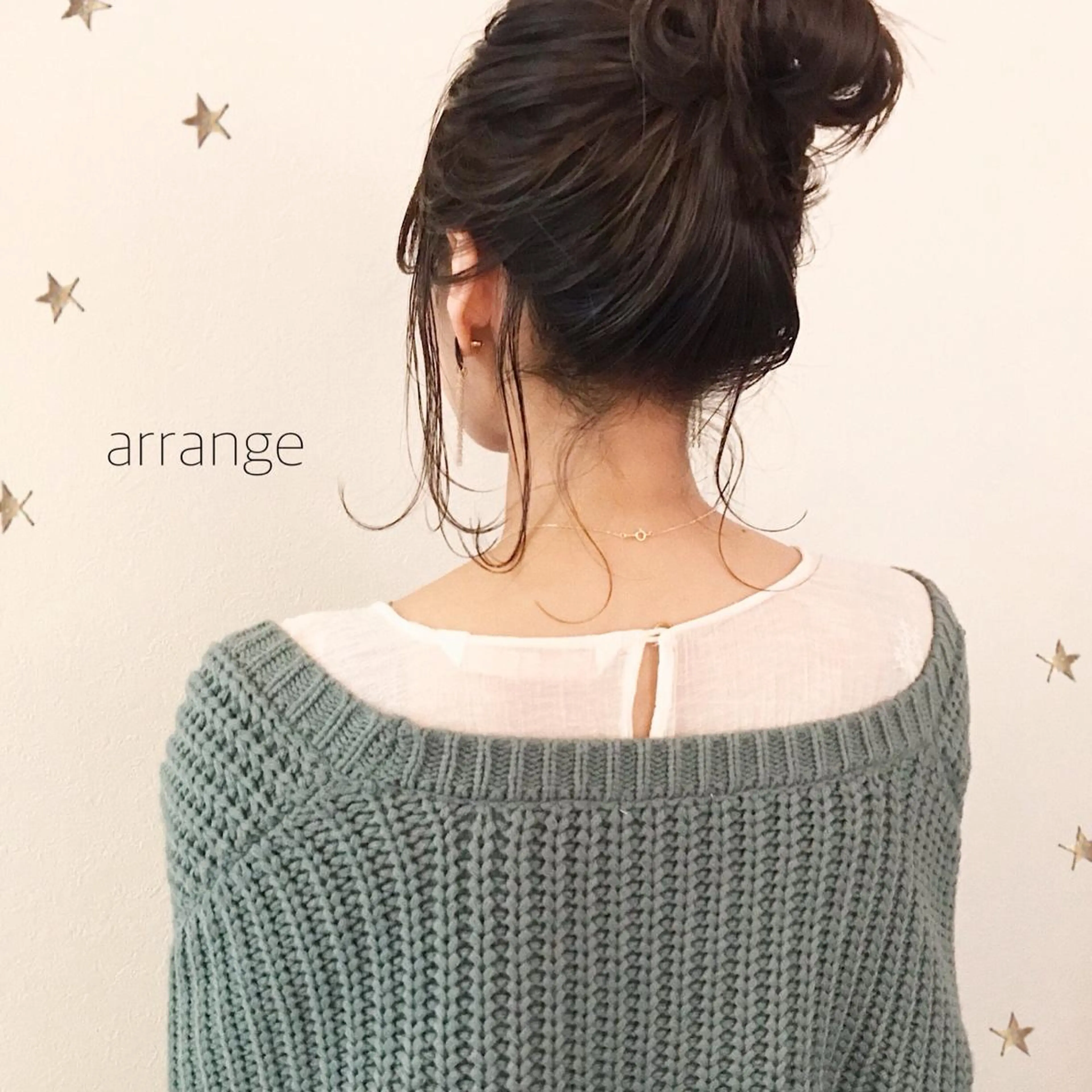 ミディアム カラー ヘアアレンジ 市川 千夏のヘアスタイル