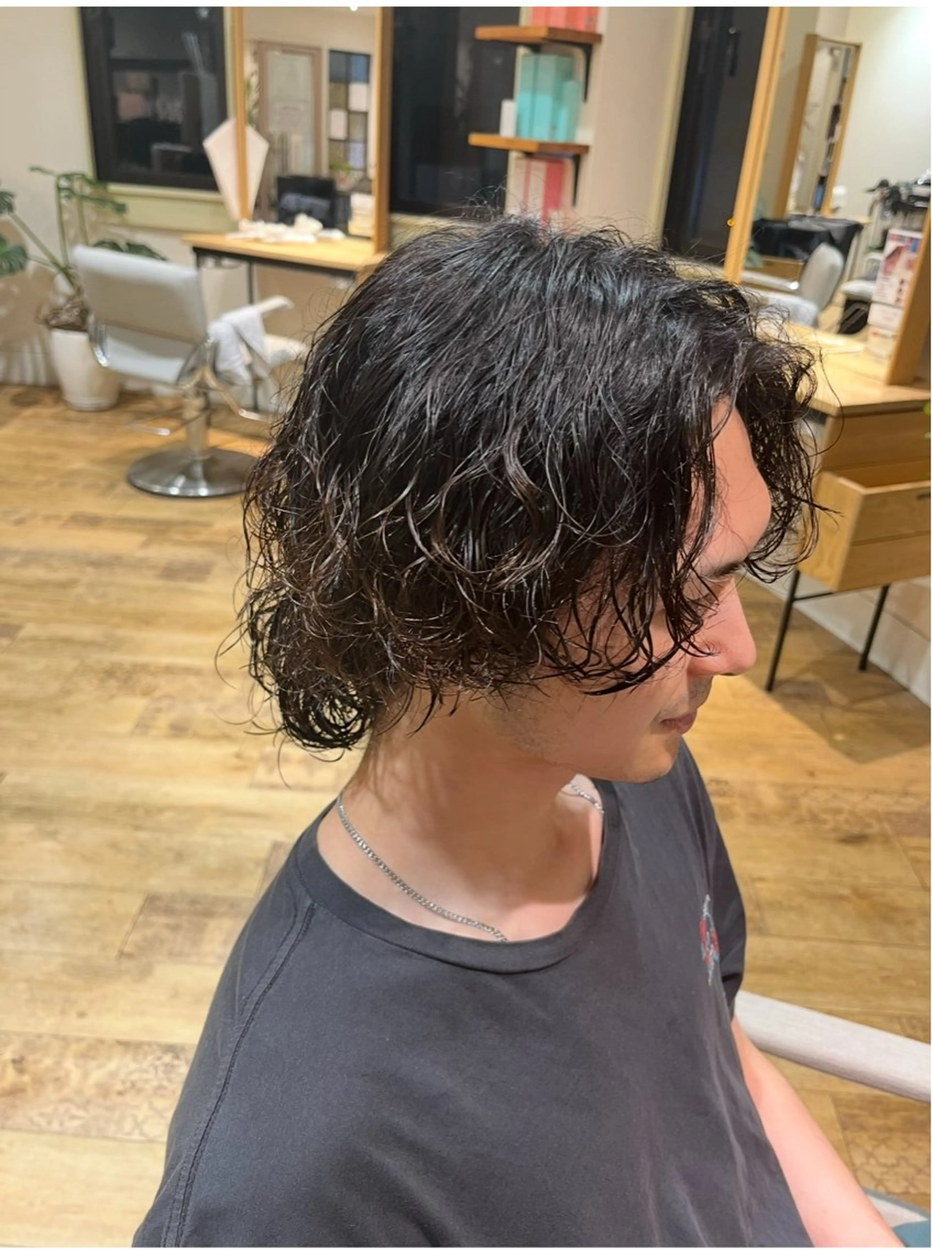 パーマ メンズ 溝江 天碧のヘアスタイル